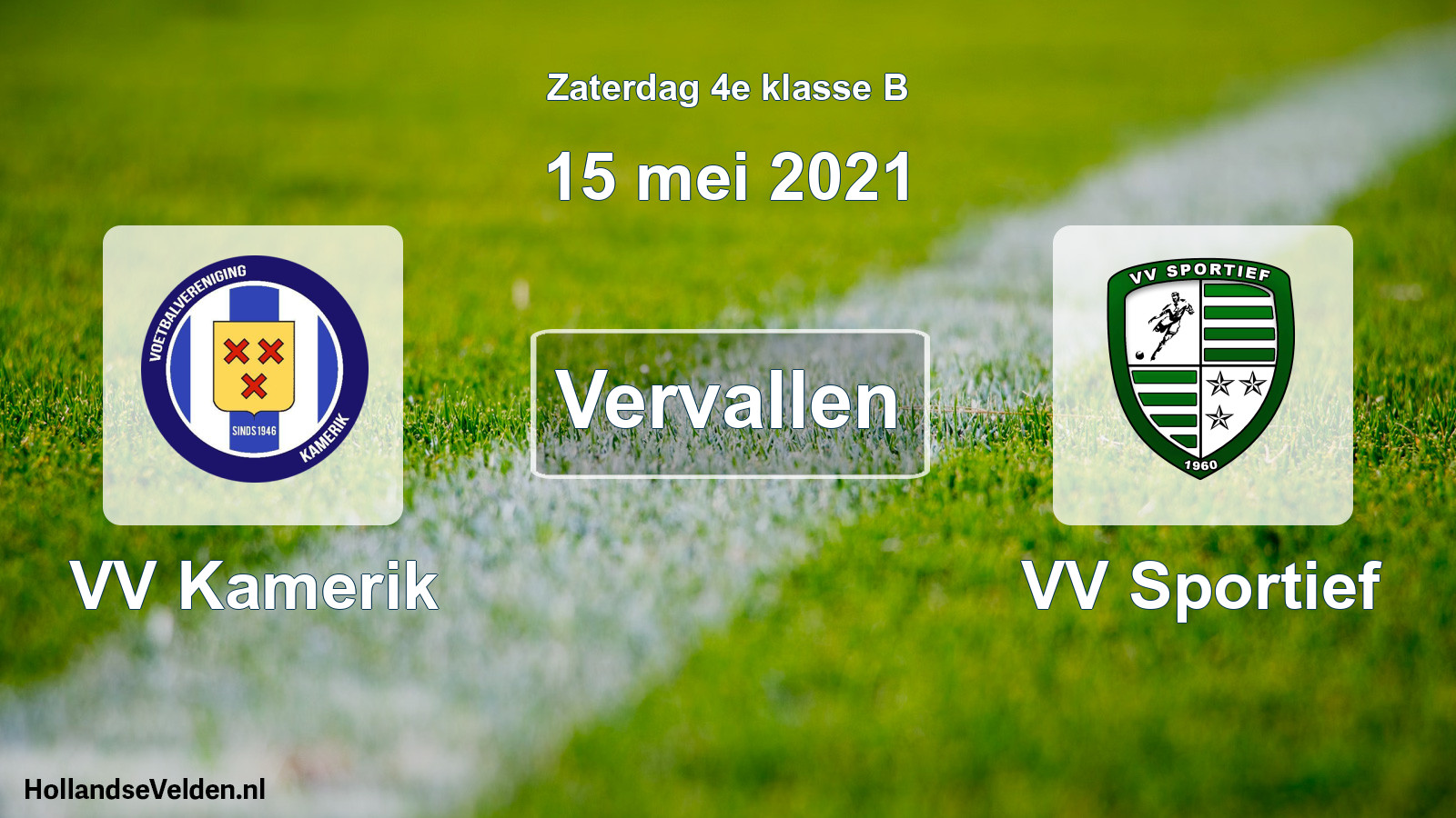 Scheduled Match: VV Kamerik - VV Sportief (15 May 2021)