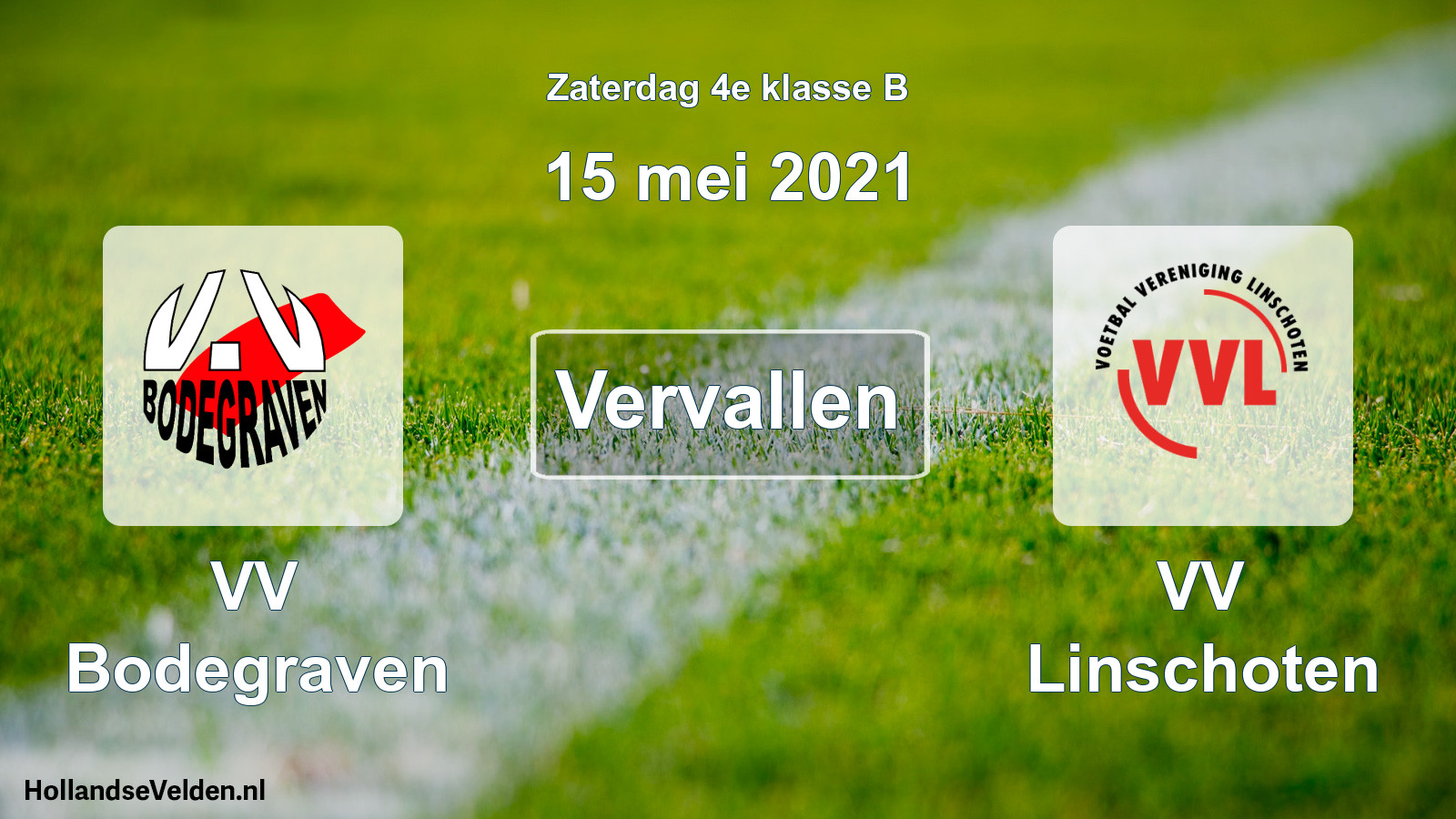 Scheduled Match: VV Bodegraven - VV Linschoten (15 May 2021)