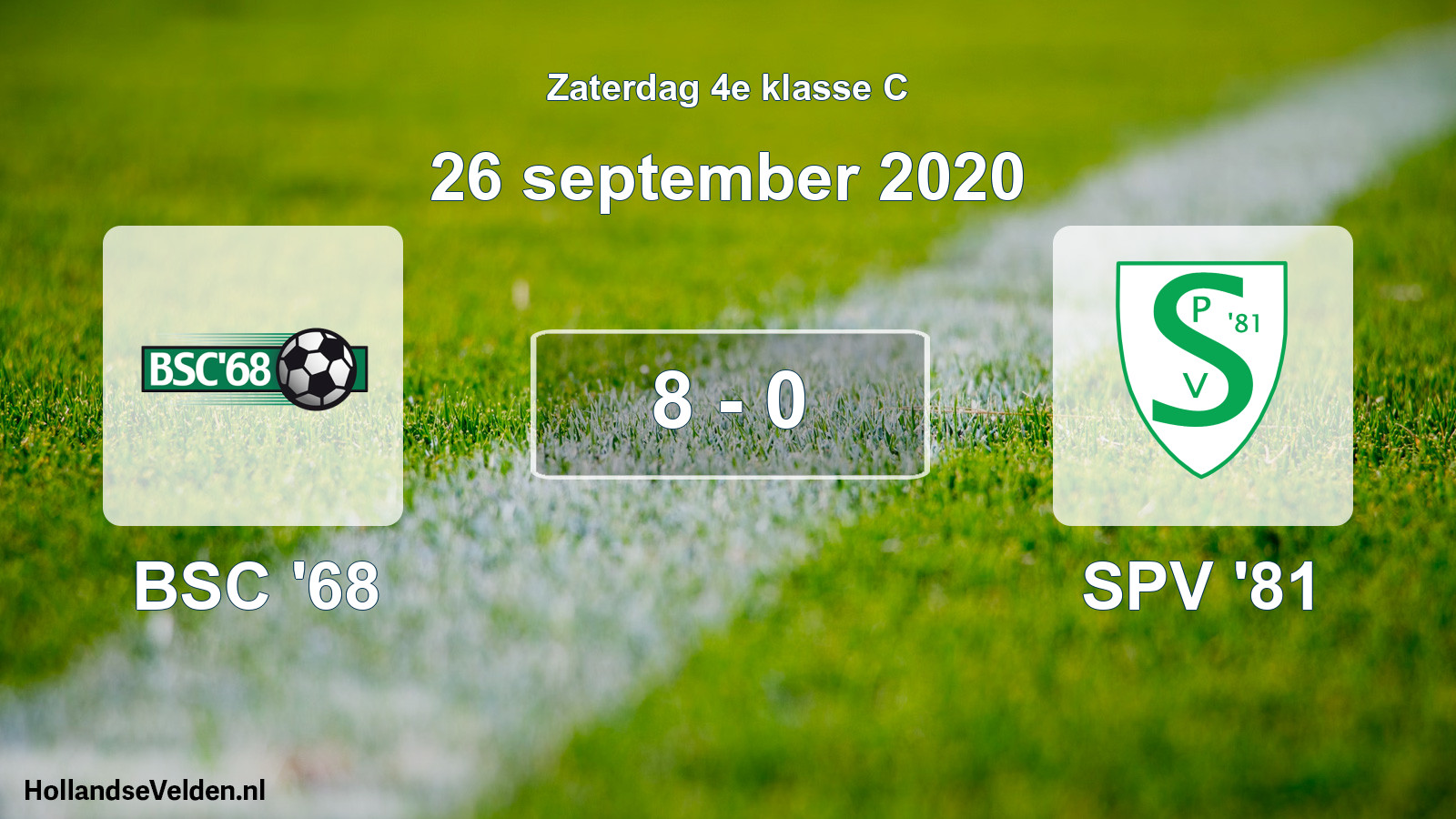 Total number of matches played: BSC '68 - SPV '81 8 - 0 (26 September 2020)