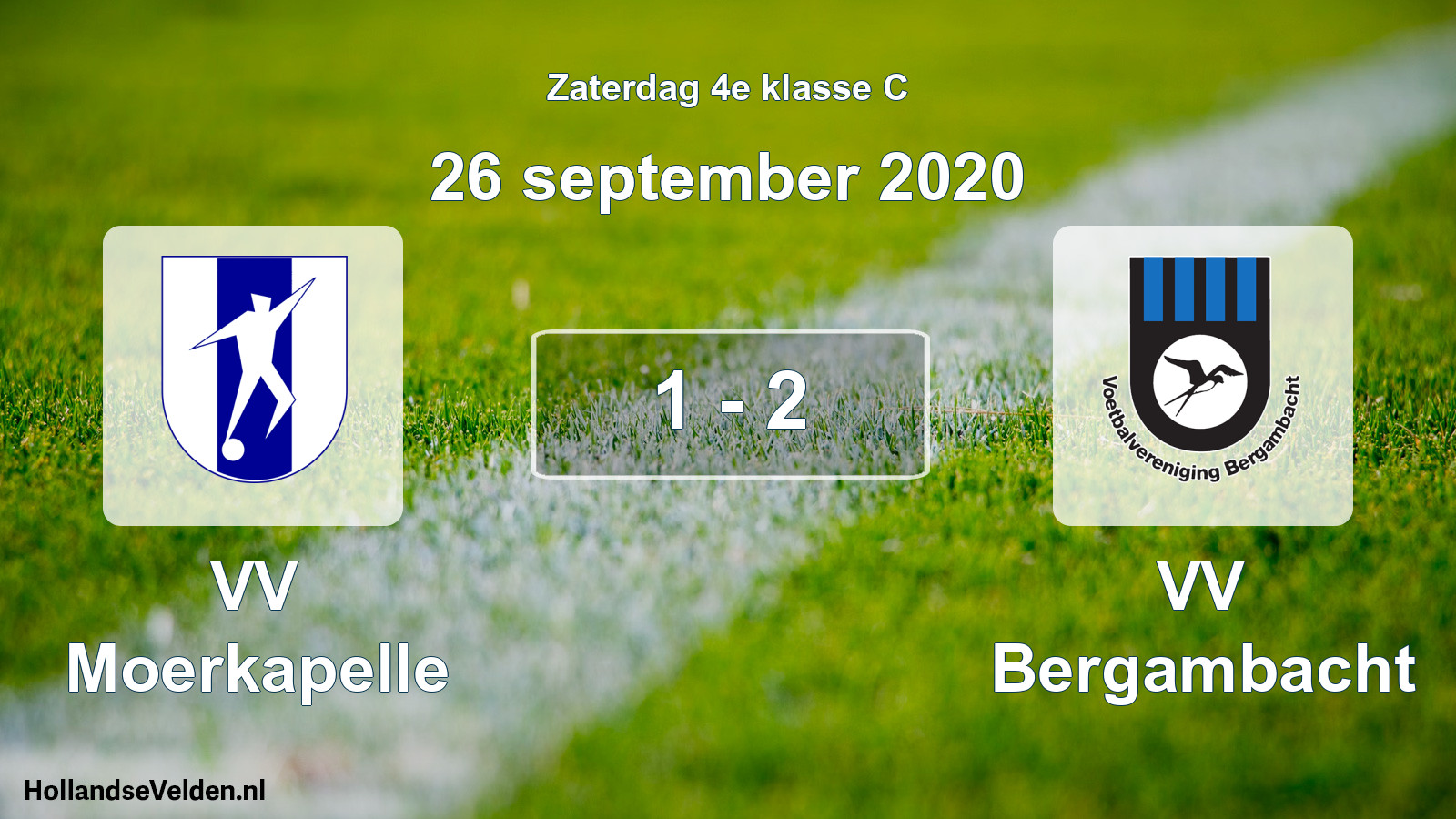 Total number of matches played: VV Moerkapelle - VV Bergambacht 1 - 2 (26 September 2020)