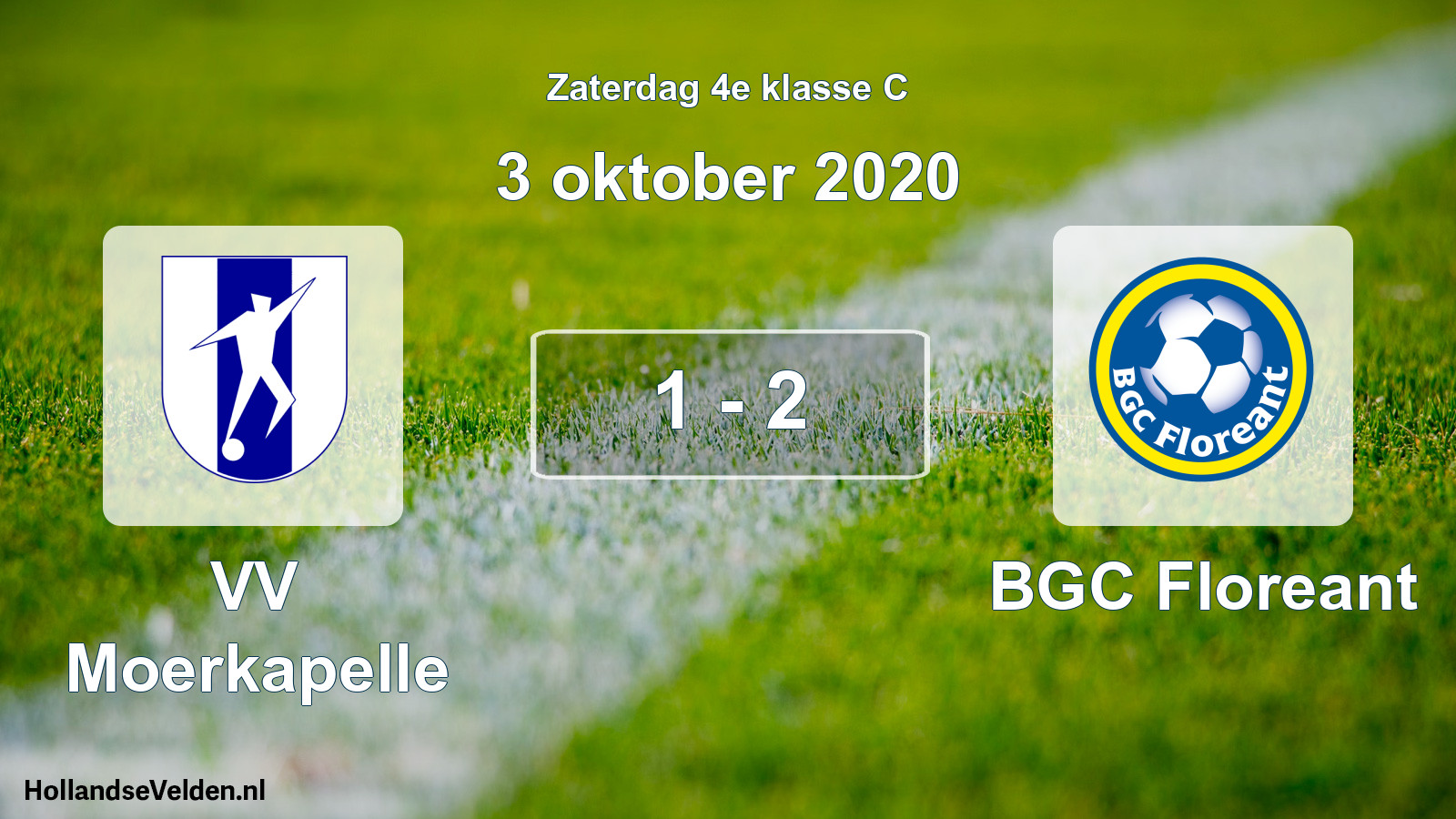 Total number of matches played: VV Moerkapelle - BGC Floreant 1 - 2 (3 October 2020)