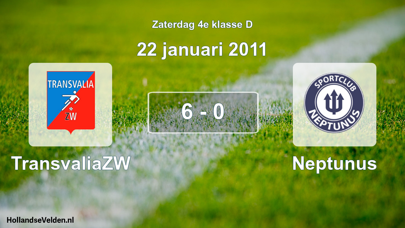 Total number of matches played: TransvaliaZW - Neptunus 6 - 0 (22 January 2011)