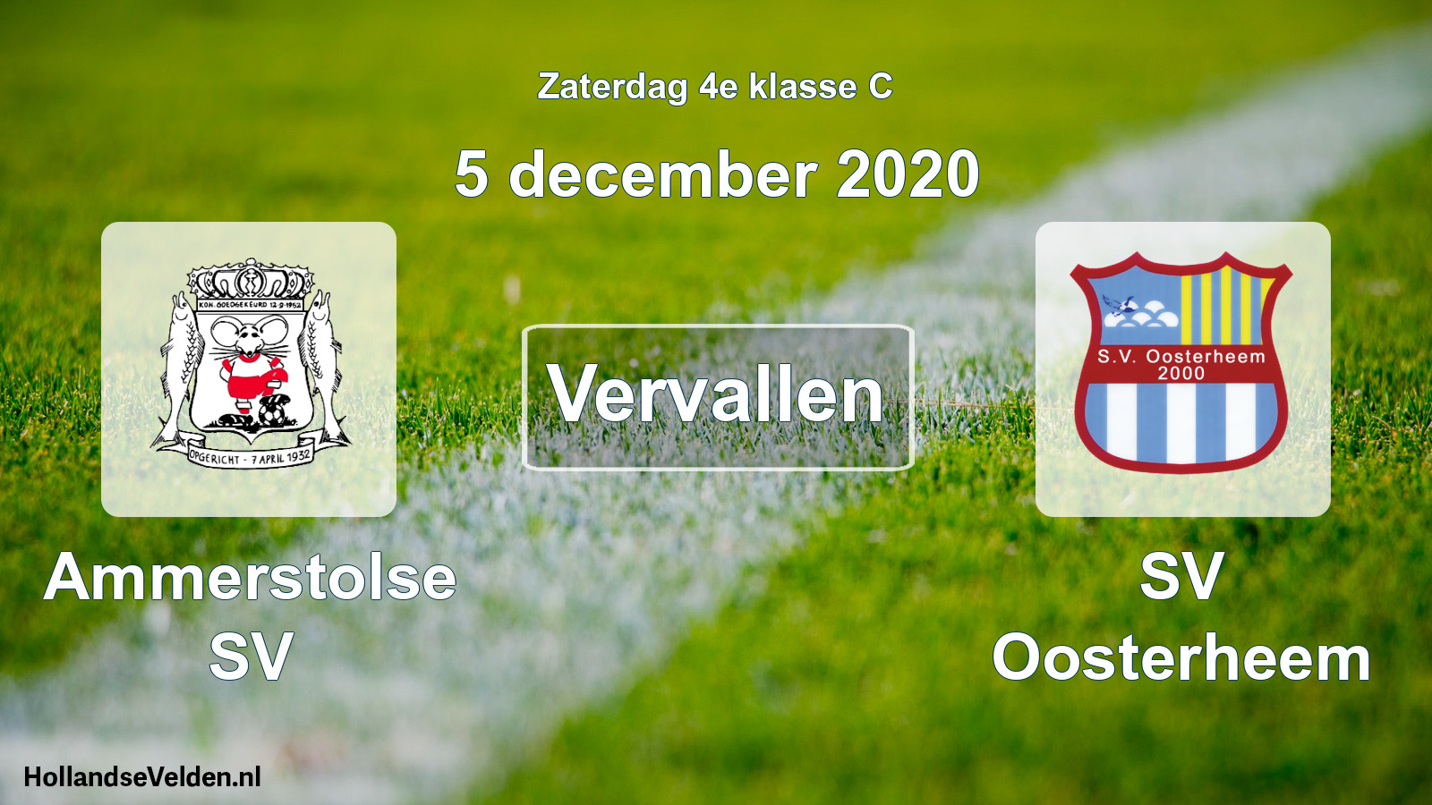Scheduled Match: Ammerstolse SV - SV Oosterheem (5 December 2020)