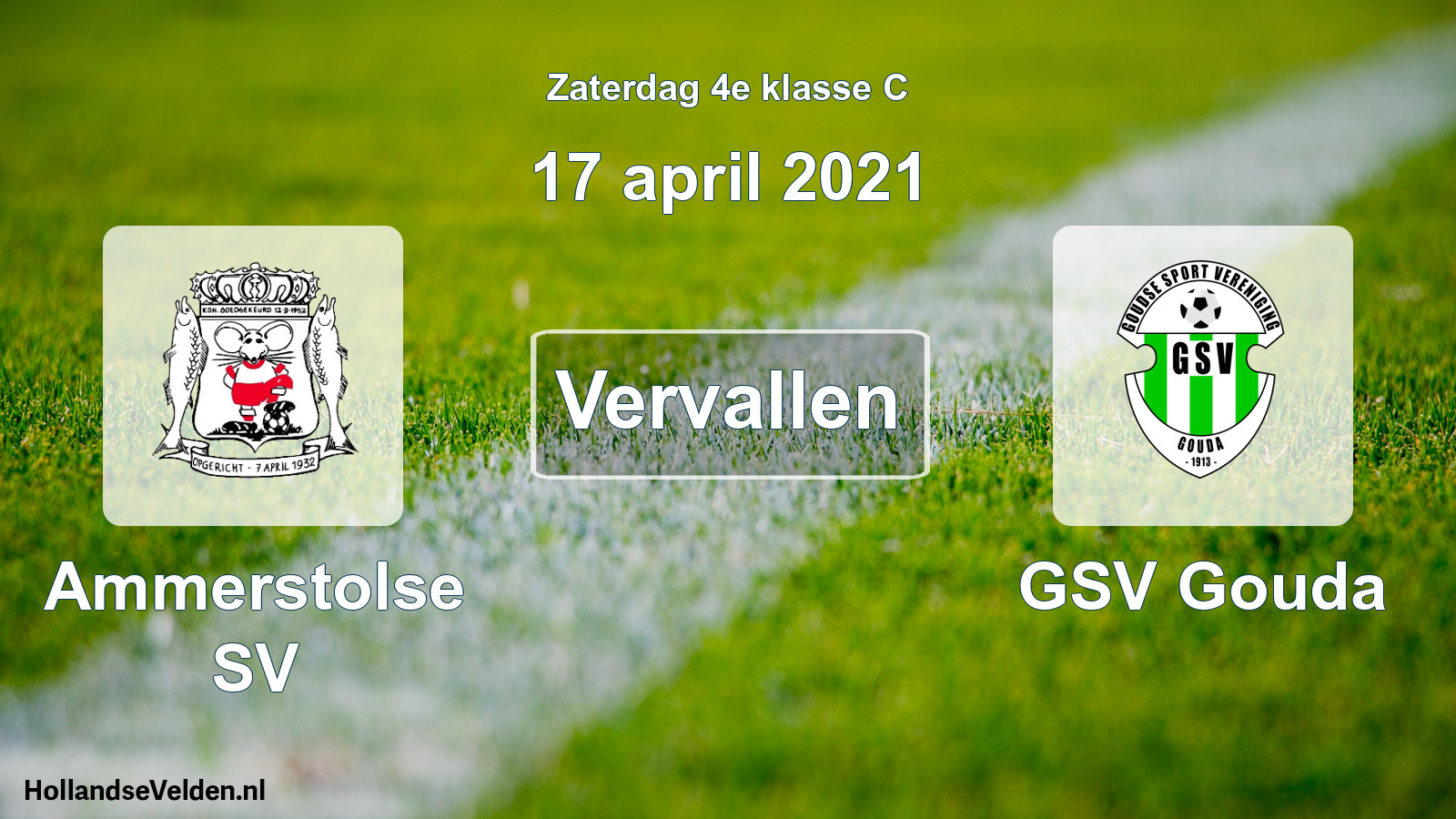 Scheduled Match: Ammerstolse SV - GSV Gouda (17 April 2021)