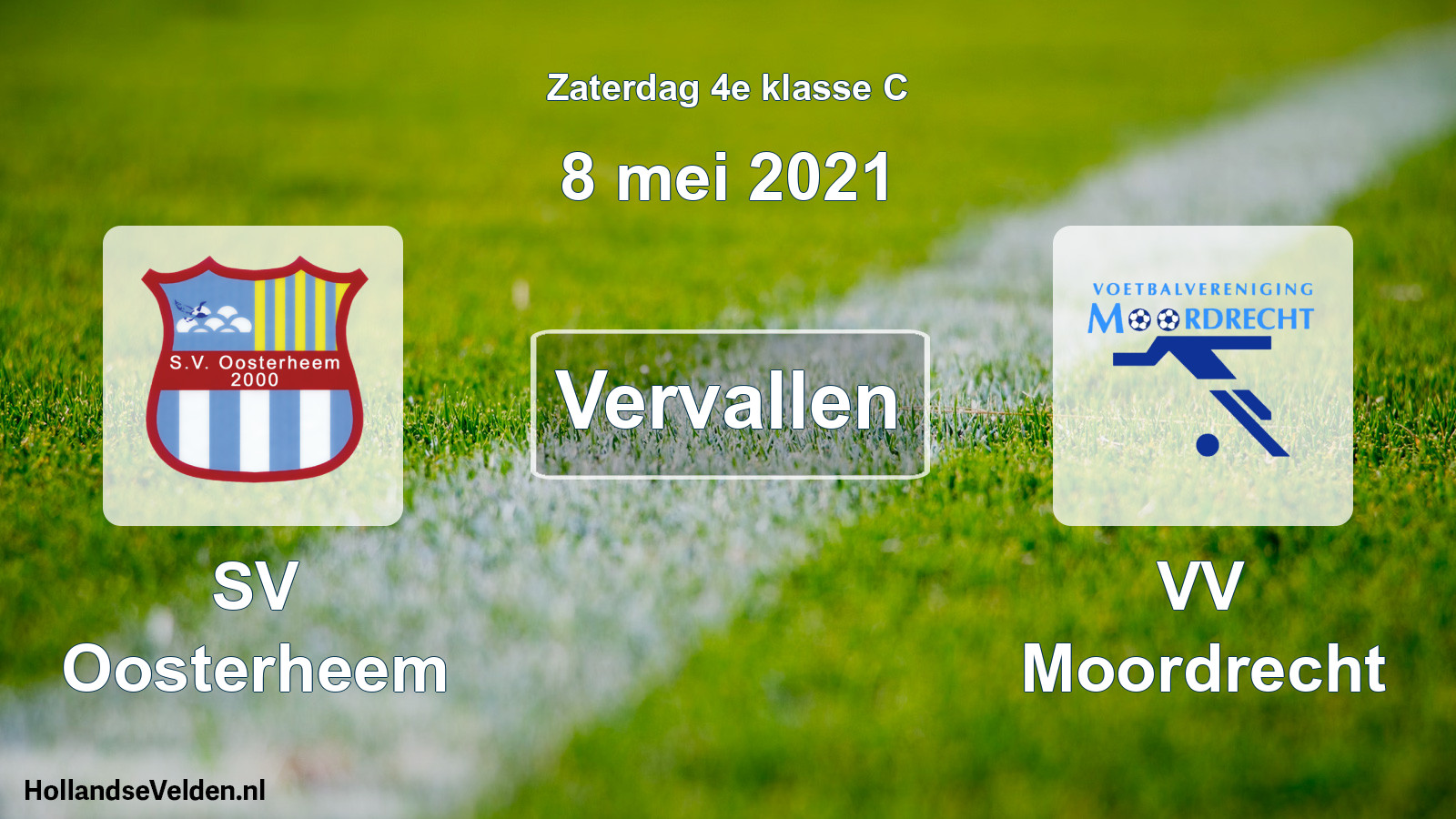 Scheduled Match: SV Oosterheem - VV Moordrecht (8 May 2021)