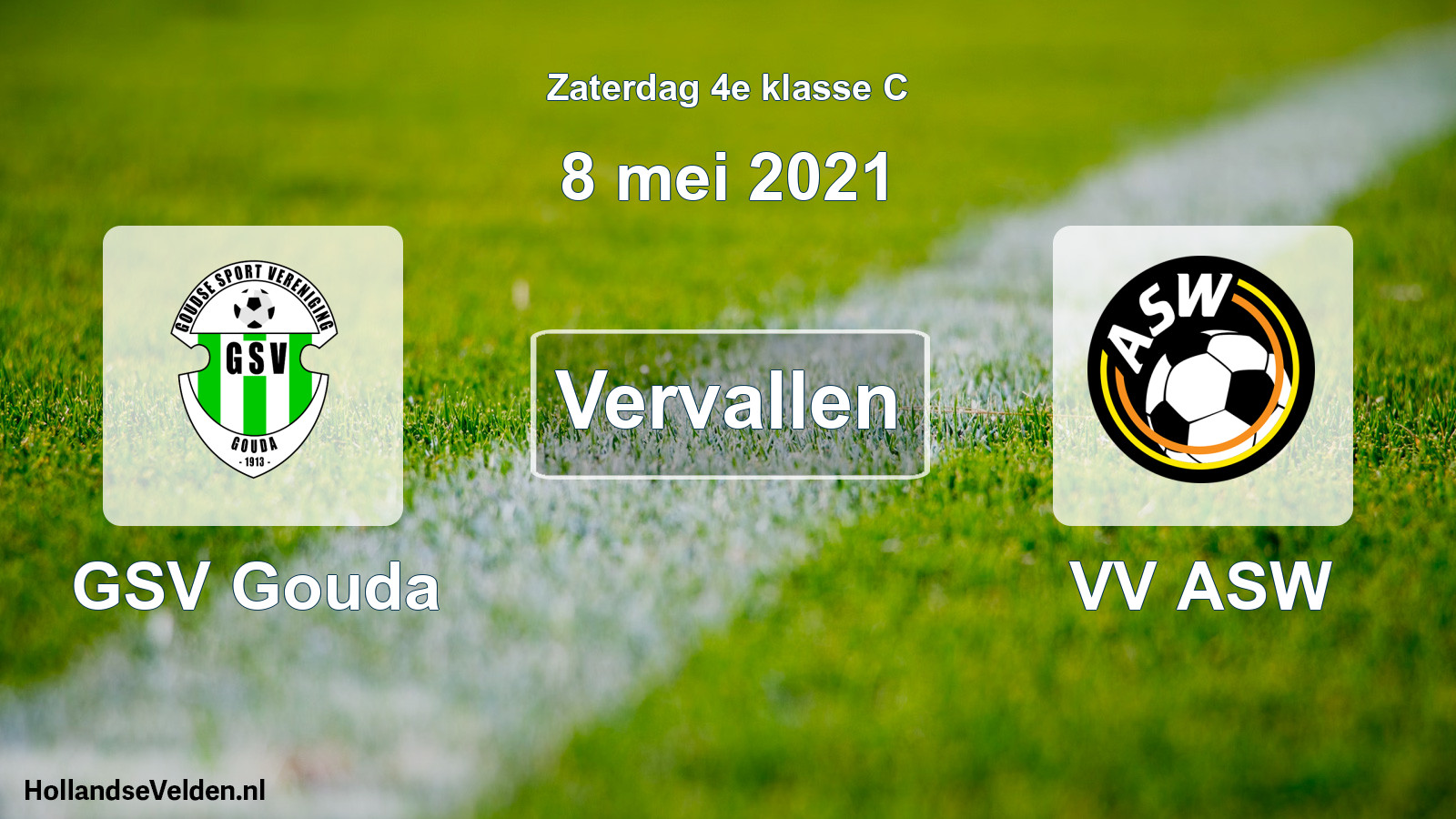 Scheduled Match: GSV Gouda - VV ASW (8 May 2021)