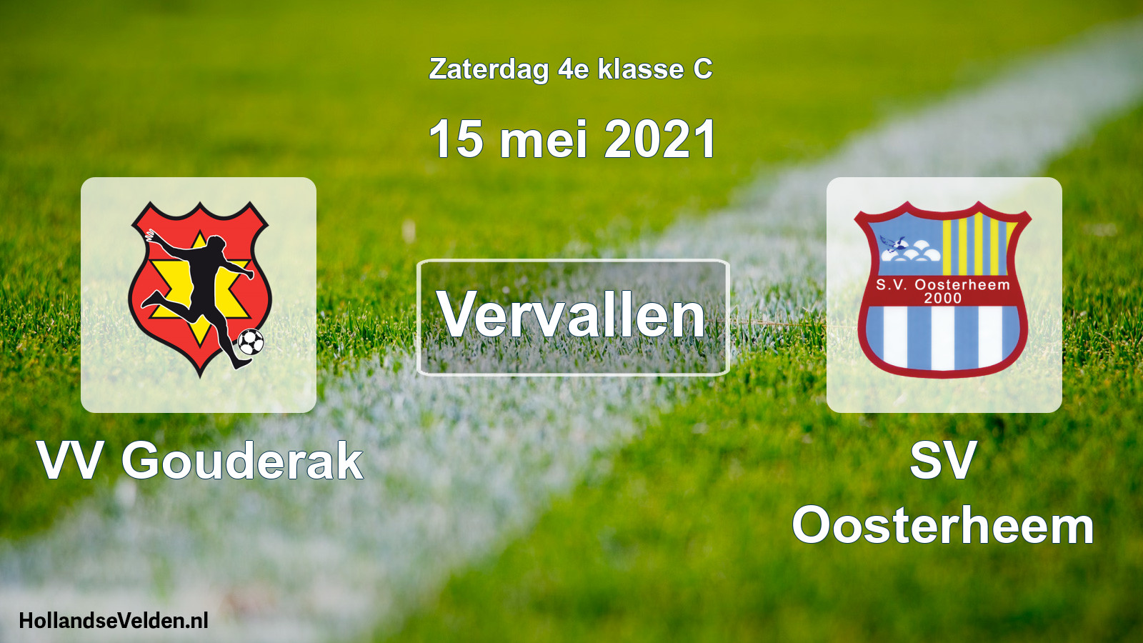 Scheduled Match: VV Gouderak - SV Oosterheem (15 May 2021)