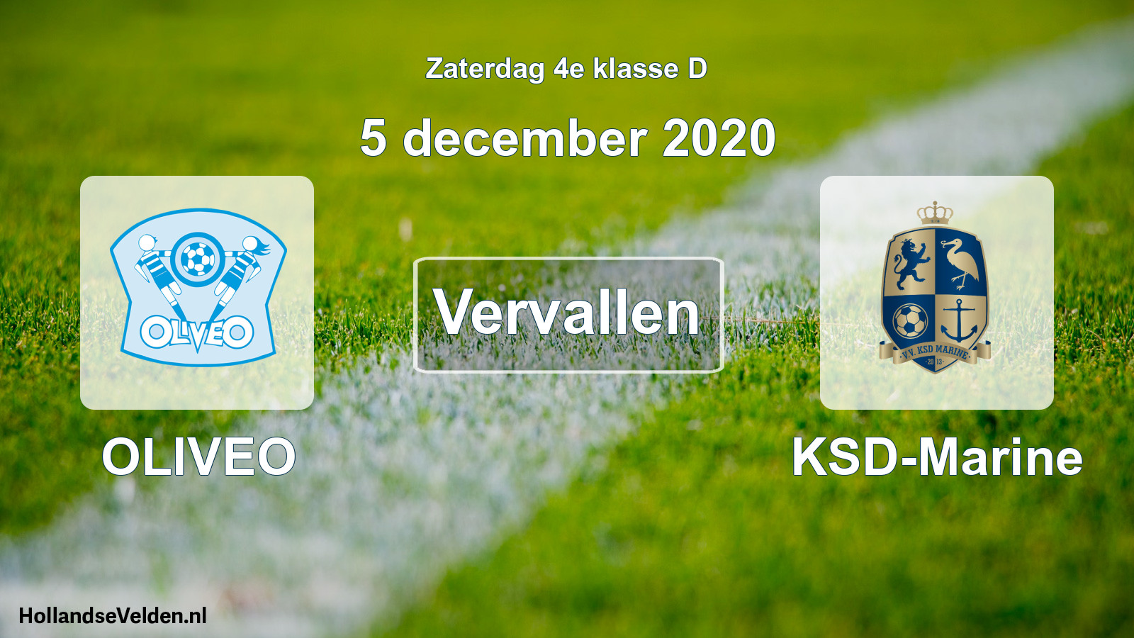 Scheduled Match: OLIVEO - KSD-Marine (5 December 2020)