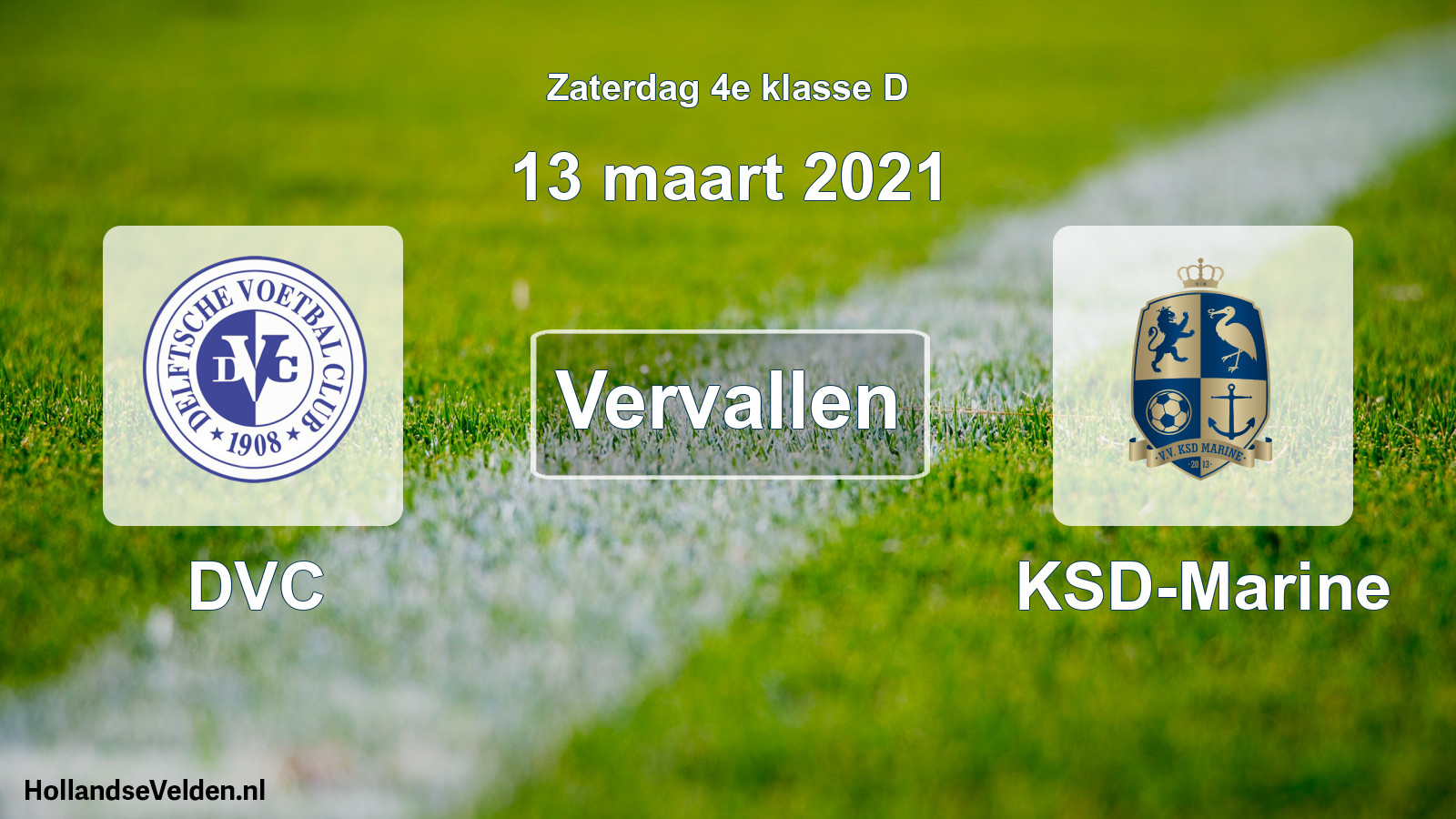 Scheduled Match: DVC - KSD-Marine (13 March 2021)