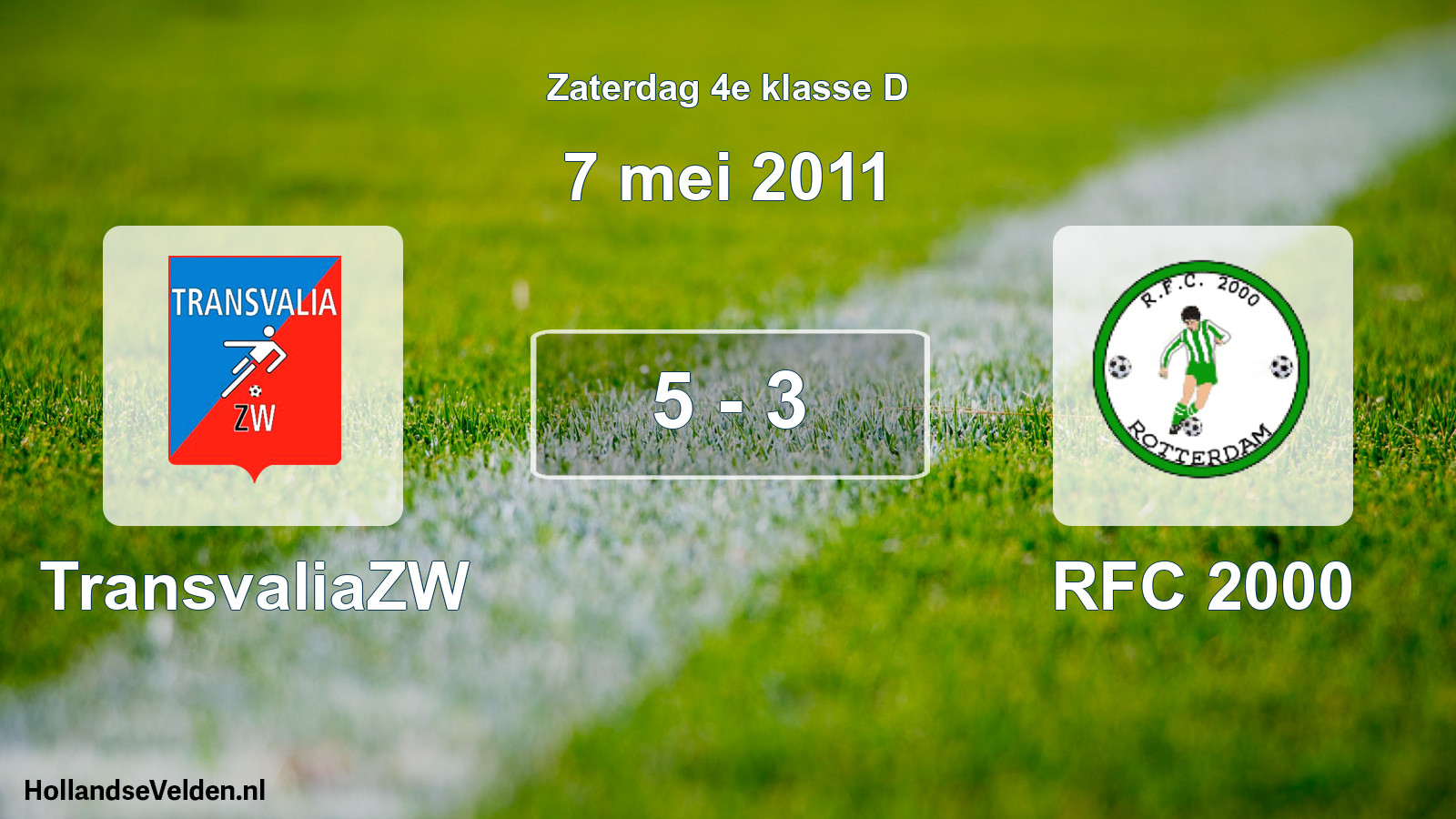 Total number of matches played: TransvaliaZW - RFC 2000 5 - 3 (7 May 2011)