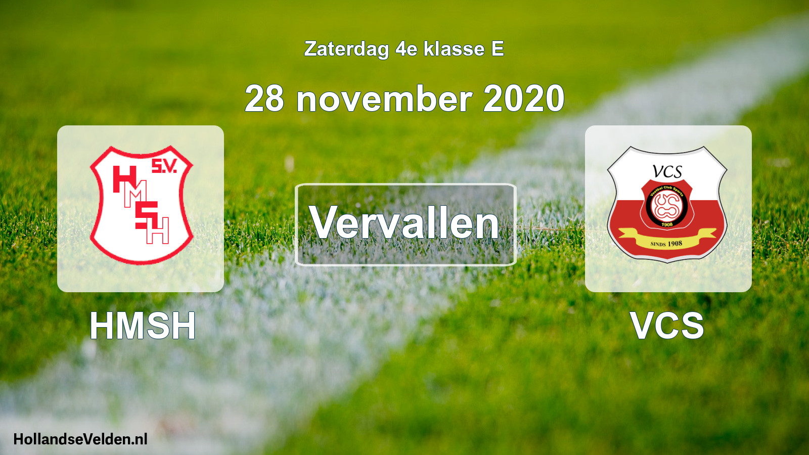 Scheduled Match: HMSH - VCS (28 November 2020)