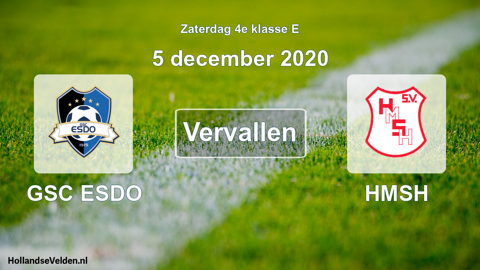 Scheduled Match: GSC ESDO - HMSH (5 December 2020)
