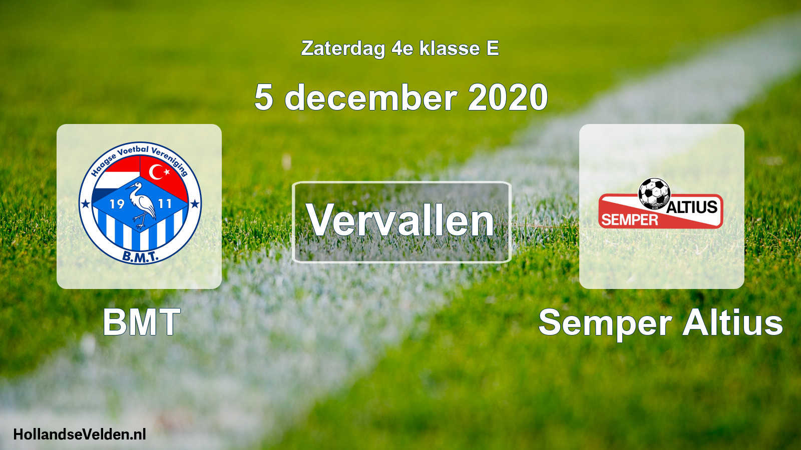 Scheduled Match: BMT - Semper Altius (5 December 2020)