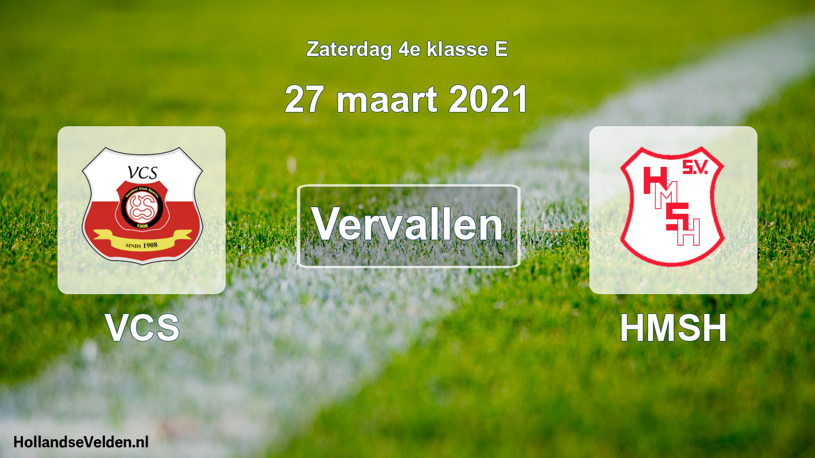 Scheduled Match: VCS - HMSH (27 March 2021)