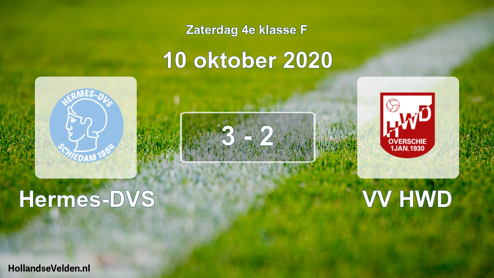 Total number of matches played: Hermes-DVS - VV HWD 3 - 2 (10 October 2020)