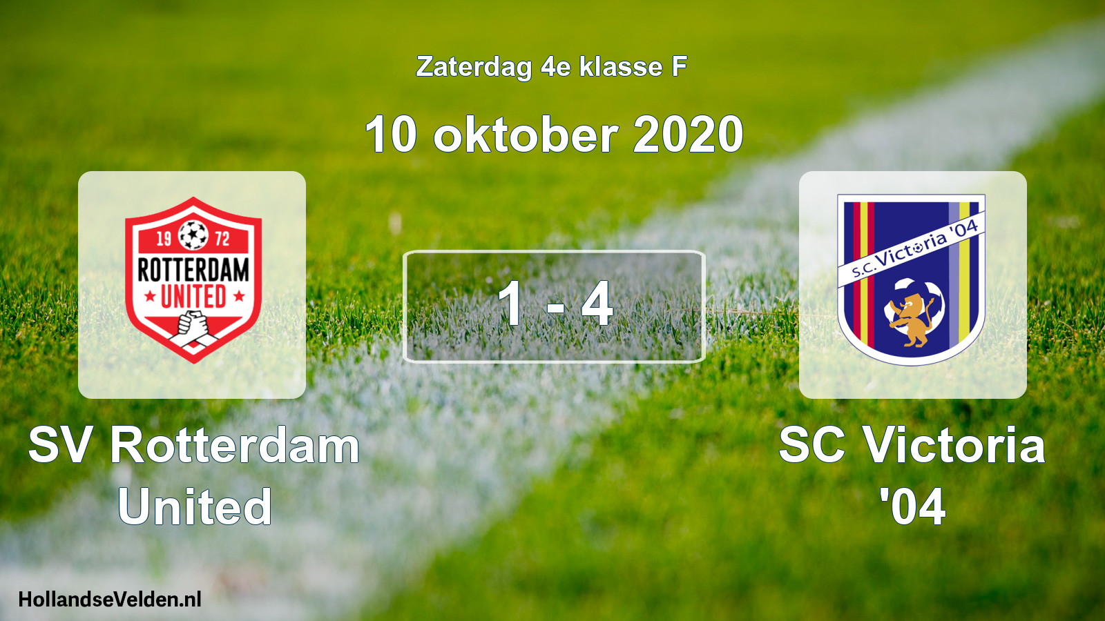 Total number of matches played: SV Rotterdam United - SC Victoria '04 1 - 4 (10 October 2020)