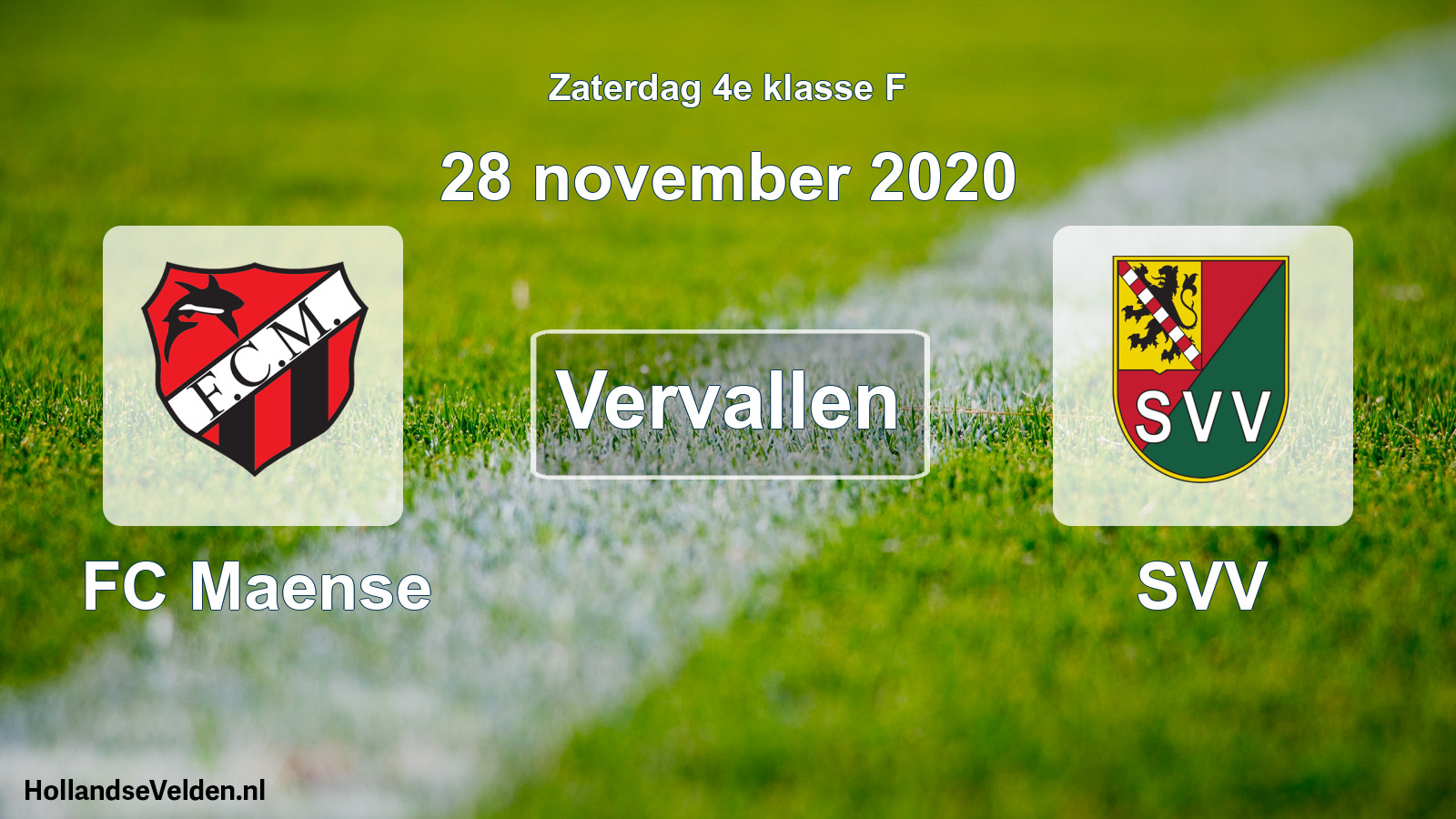 Scheduled Match: FC Maense - SVV (28 November 2020)