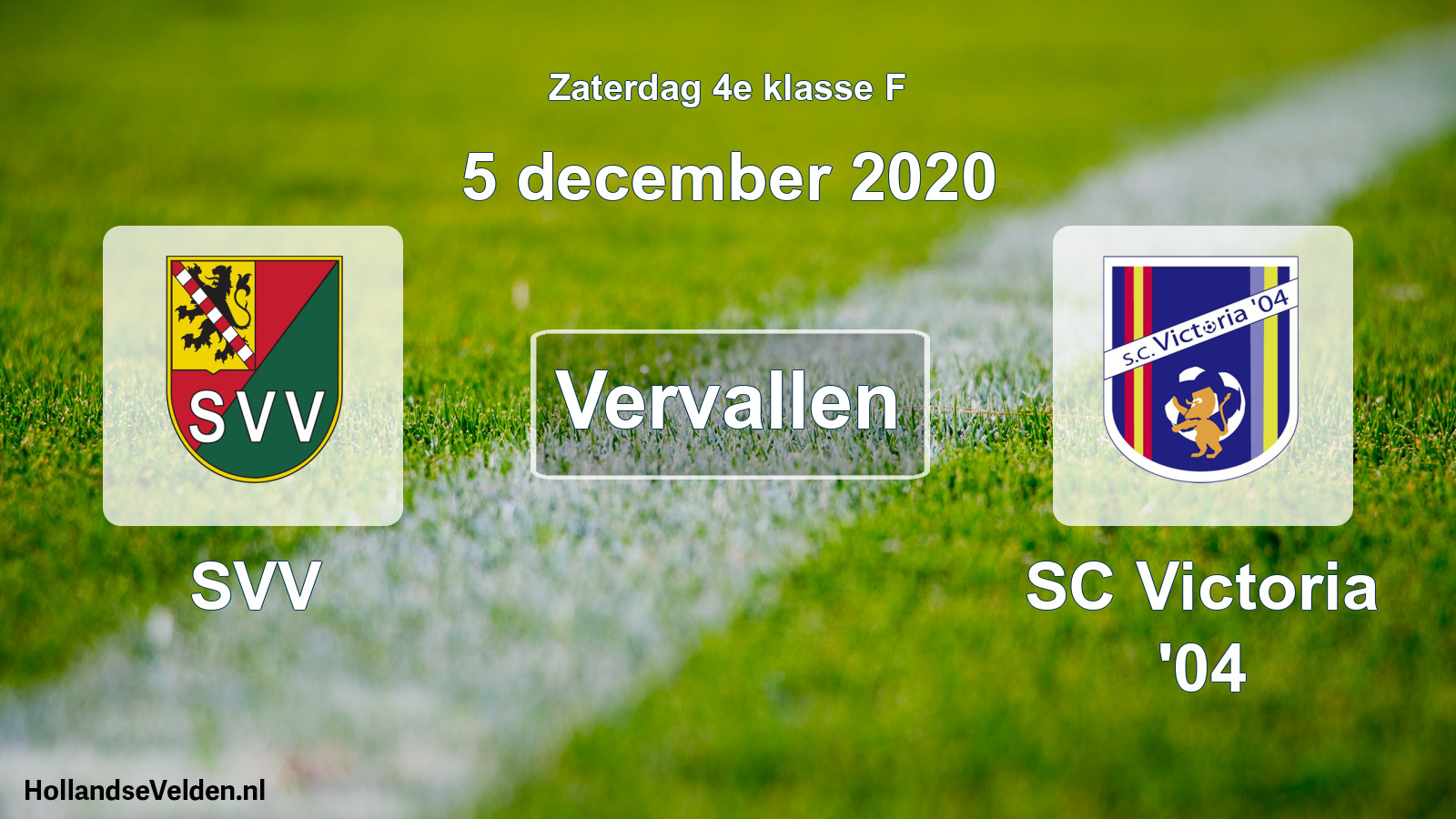 Scheduled Match: SVV - SC Victoria '04 (5 December 2020)
