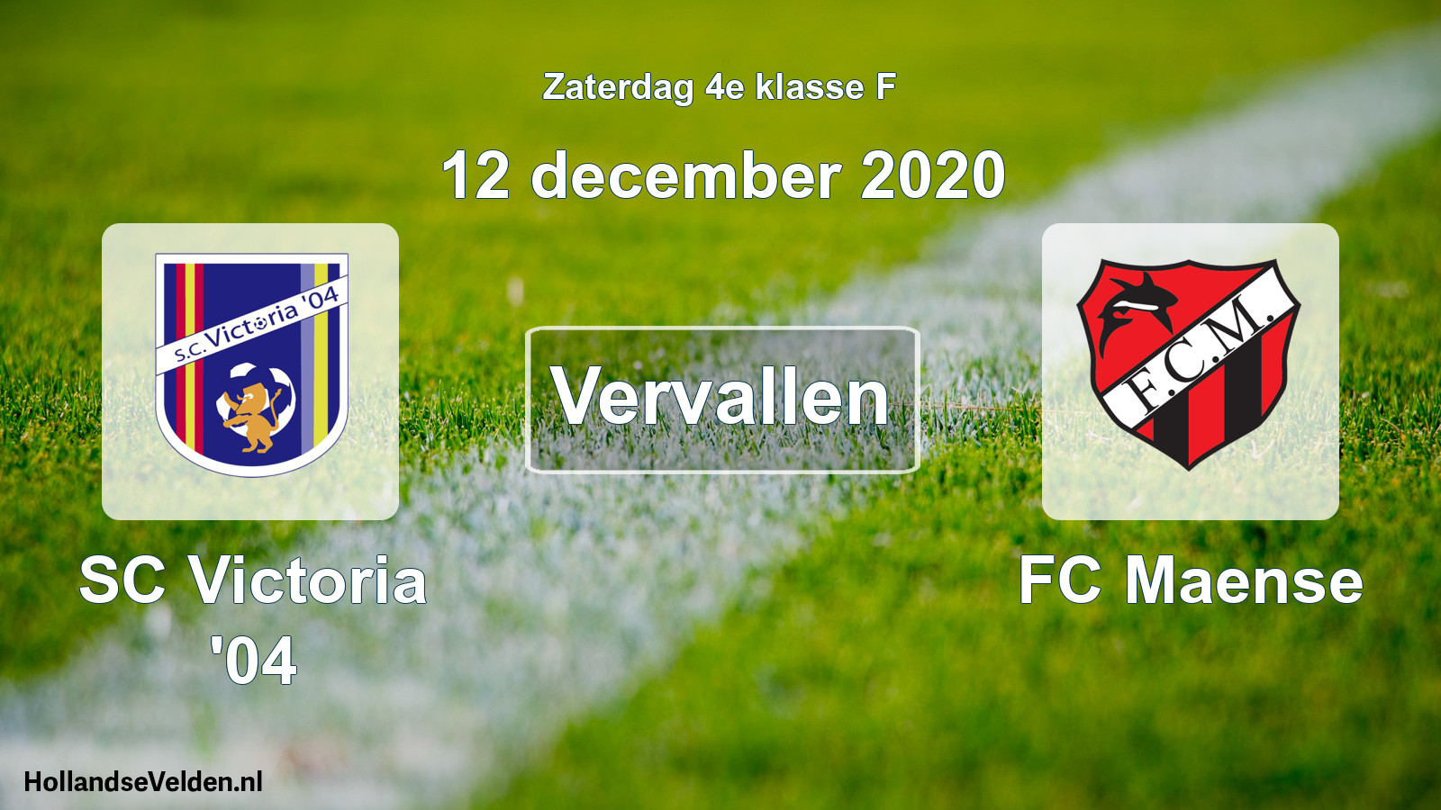 Scheduled Match: SC Victoria '04 - FC Maense (12 December 2020)