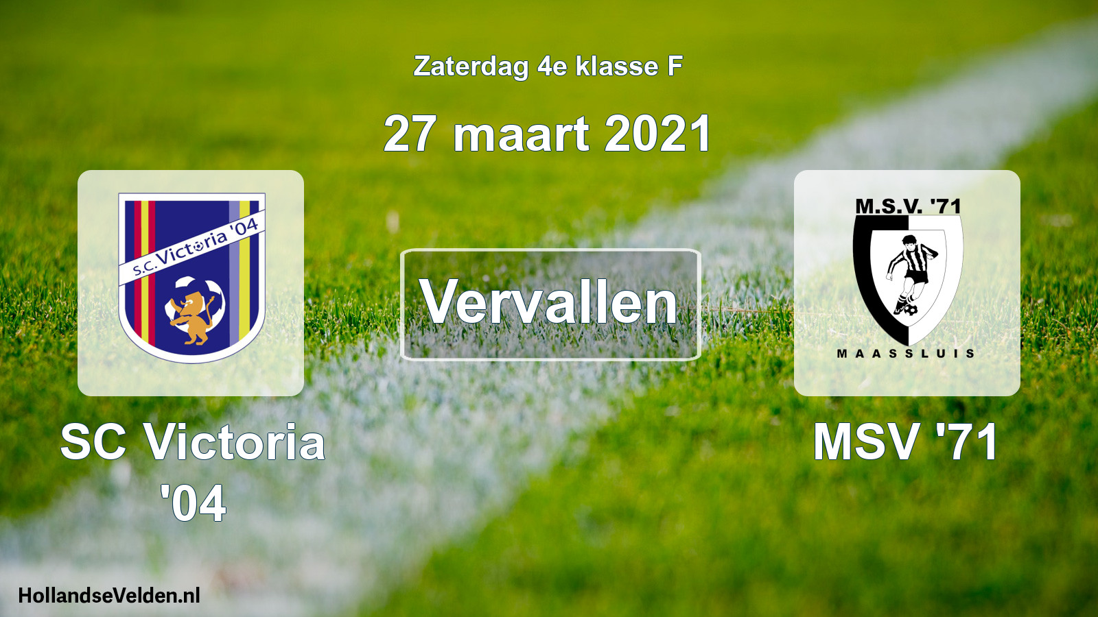 Scheduled Match: SC Victoria '04 - MSV '71 (27 March 2021)