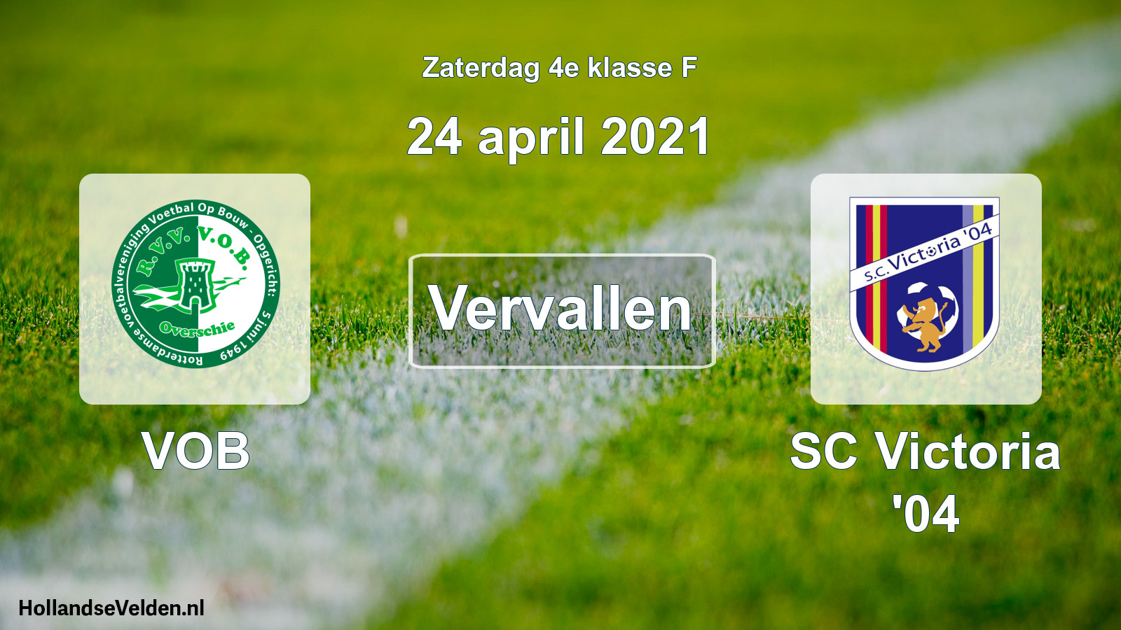 Scheduled Match: VOB - SC Victoria '04 (24 April 2021)