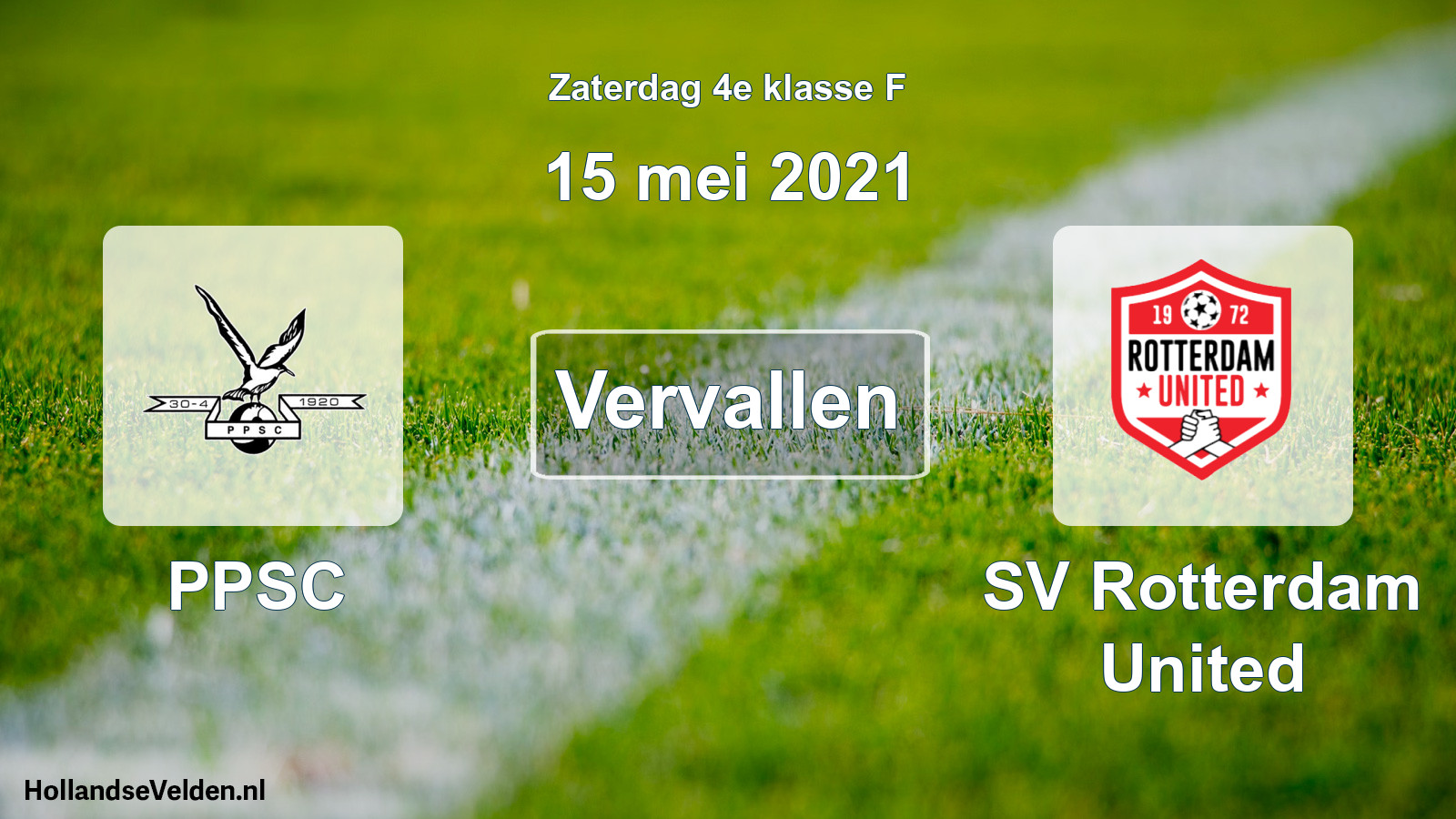 Scheduled Match: PPSC - SV Rotterdam United (15 May 2021)