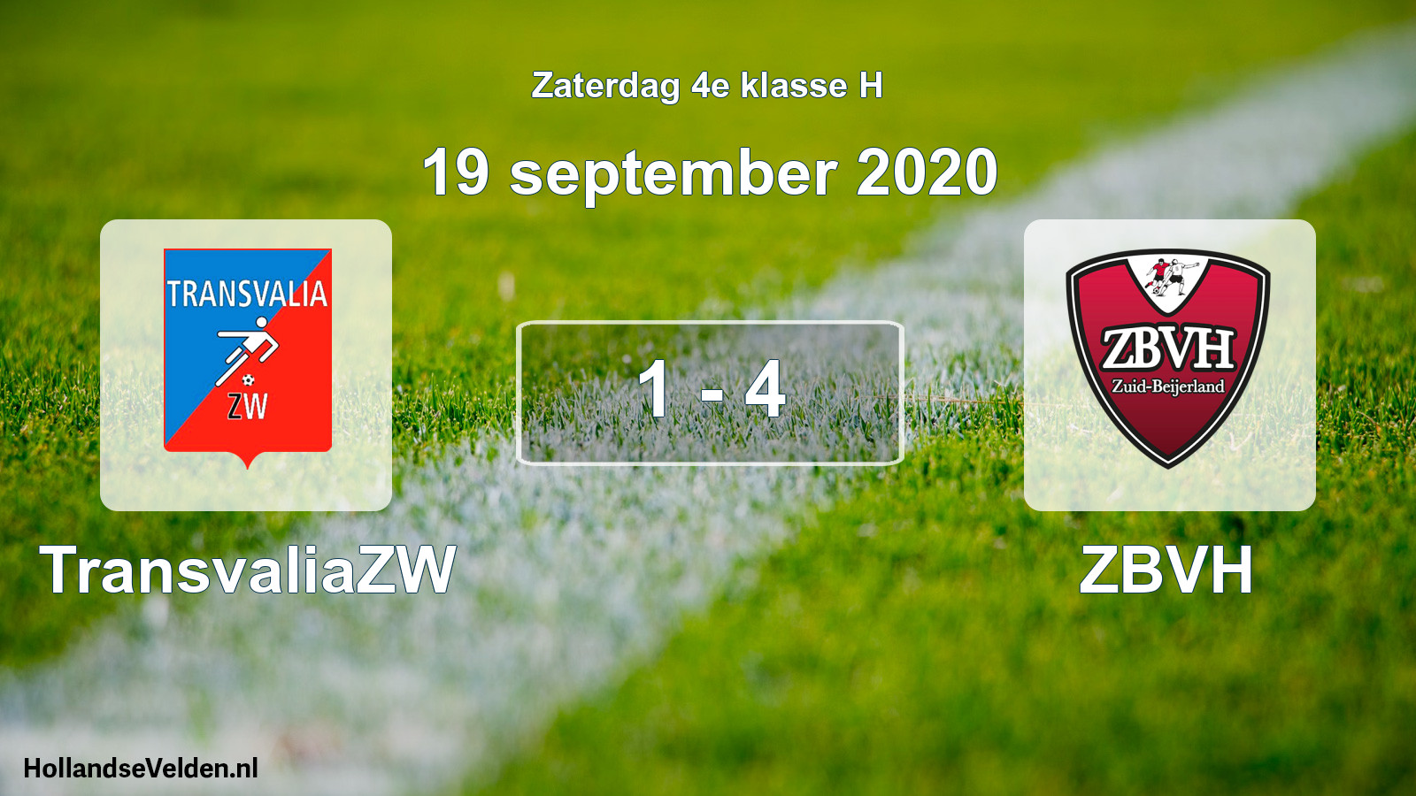 Total number of matches played: TransvaliaZW - ZBVH 1 - 4 (19 September 2020)