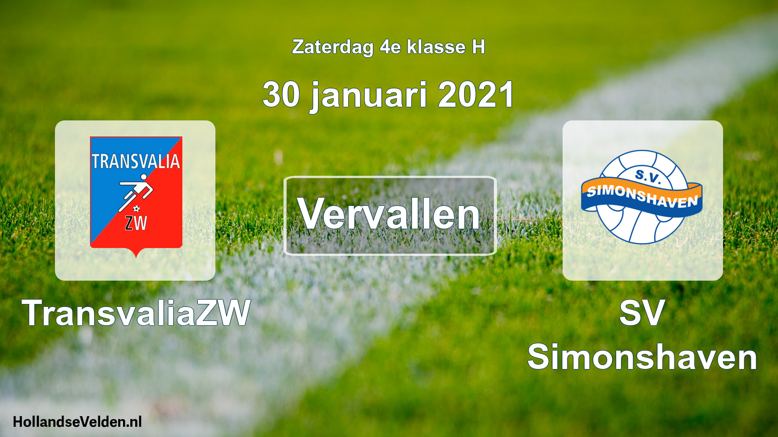 Scheduled Match: TransvaliaZW - SV Simonshaven (30 January 2021)