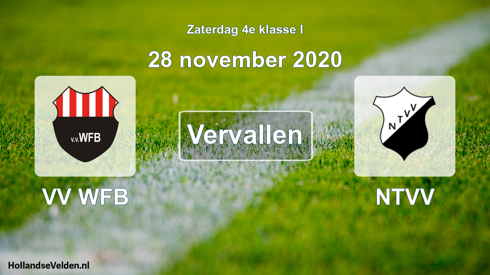 Scheduled Match: VV WFB - NTVV (28 November 2020)