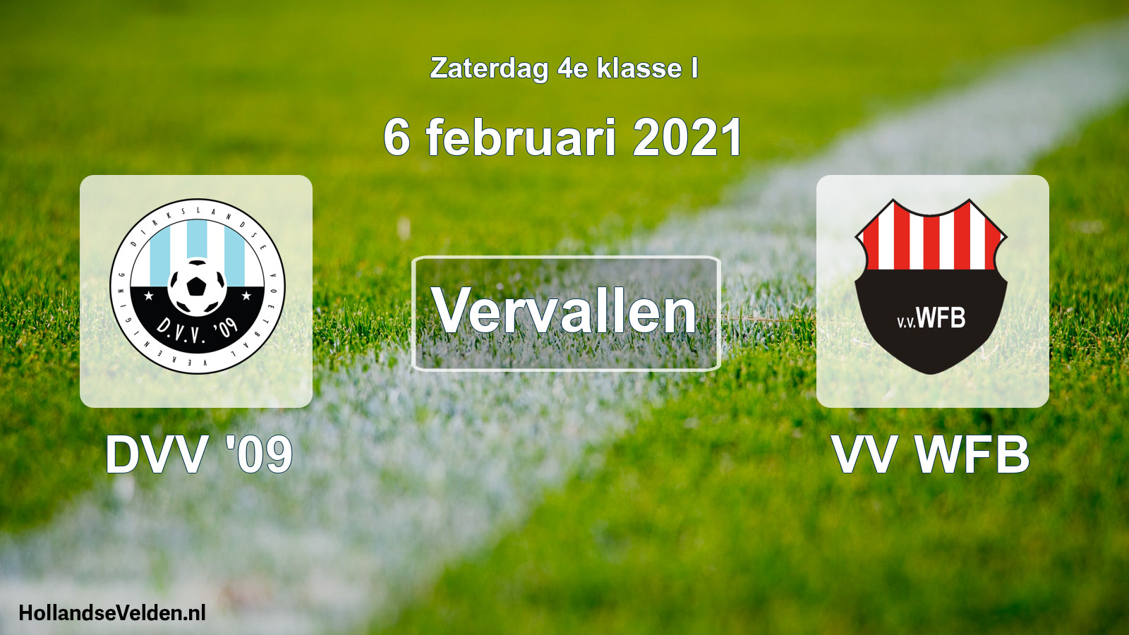 Scheduled Match: DVV '09 - VV WFB (6 February 2021)