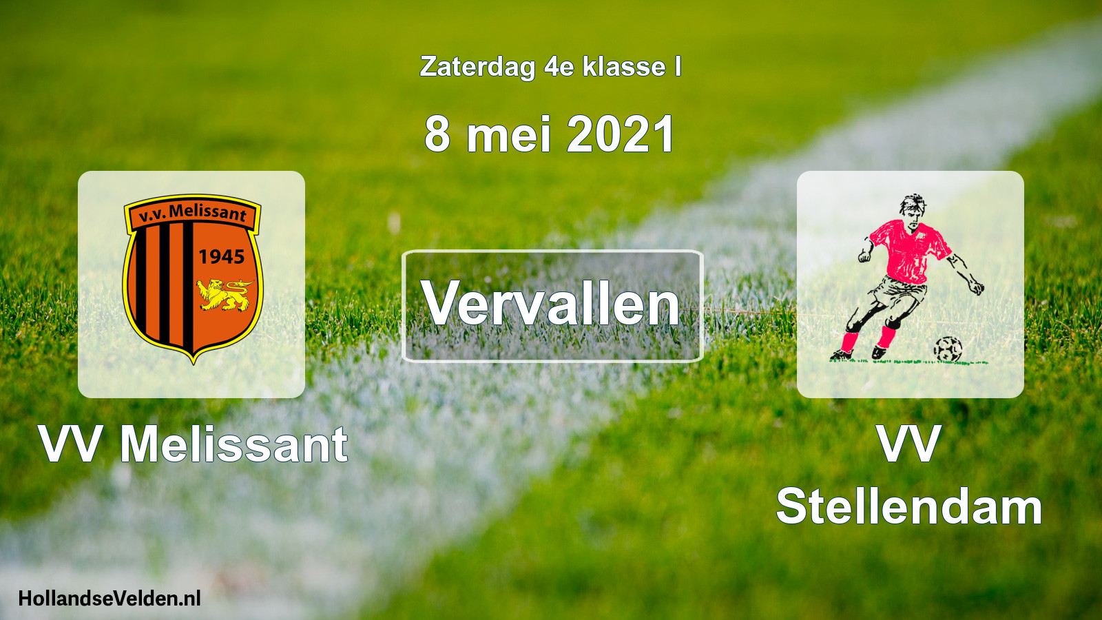 Scheduled Match: VV Melissant - VV Stellendam (8 May 2021)
