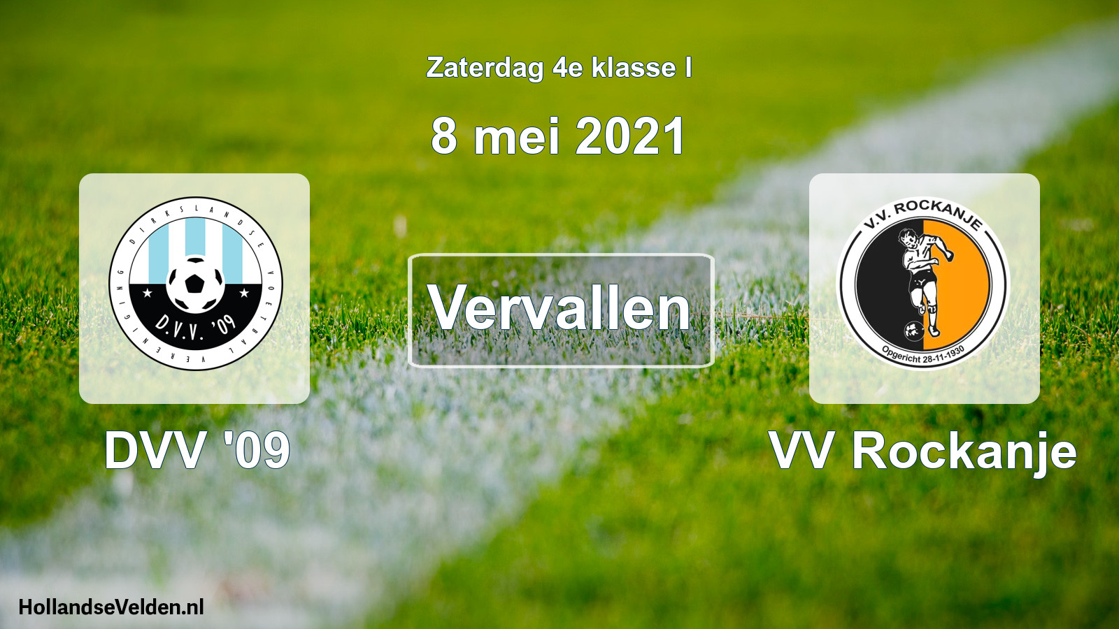 Scheduled Match: DVV '09 - VV Rockanje (8 May 2021)