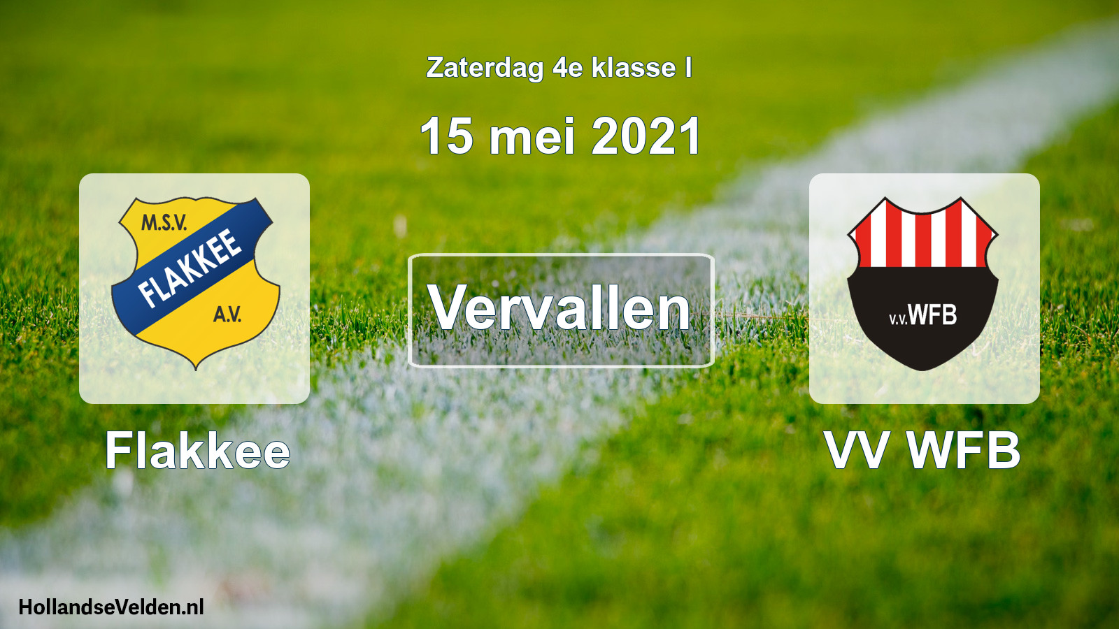 Scheduled Match: Flakkee - VV WFB (15 May 2021)