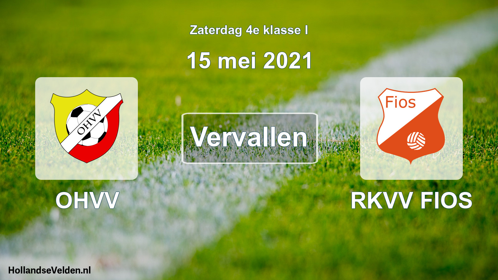 Scheduled Match: OHVV - RKVV FIOS (15 May 2021)
