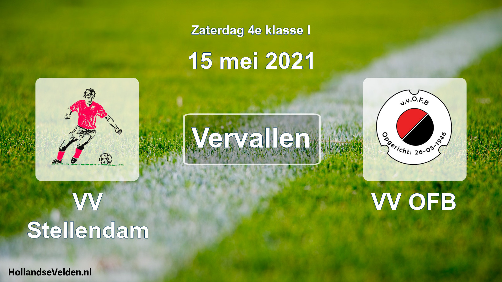 Scheduled Match: VV Stellendam - VV OFB (15 May 2021)