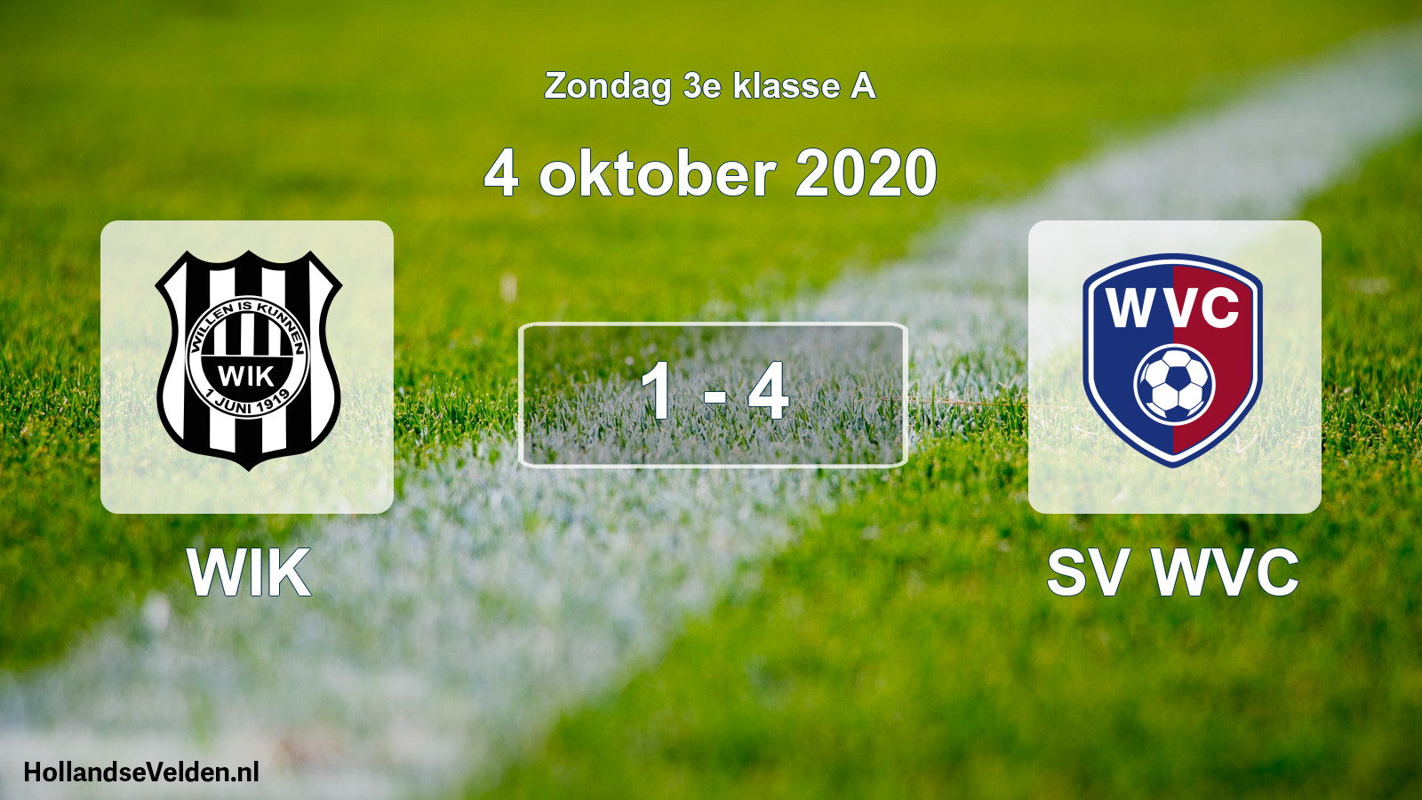 Total number of matches played: WIK - SV WVC 1 - 4 (4 October 2020)