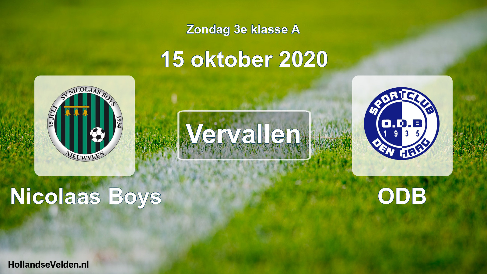 Scheduled Match: Nicolaas Boys - ODB (15 October 2020)