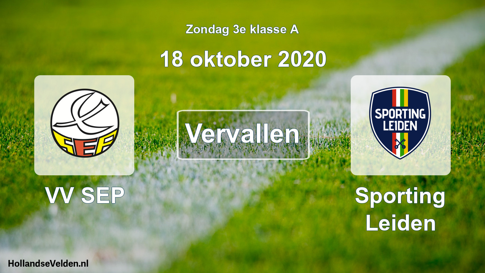 Scheduled Match: VV SEP - Sporting Leiden (18 October 2020)