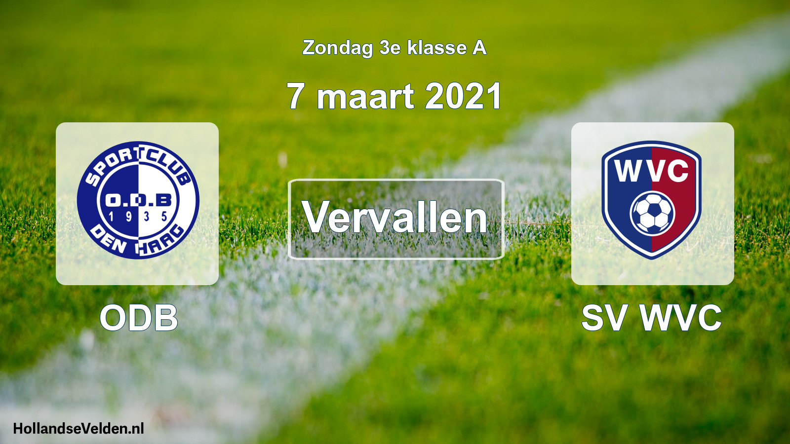 Scheduled Match: ODB - SV WVC (7 March 2021)