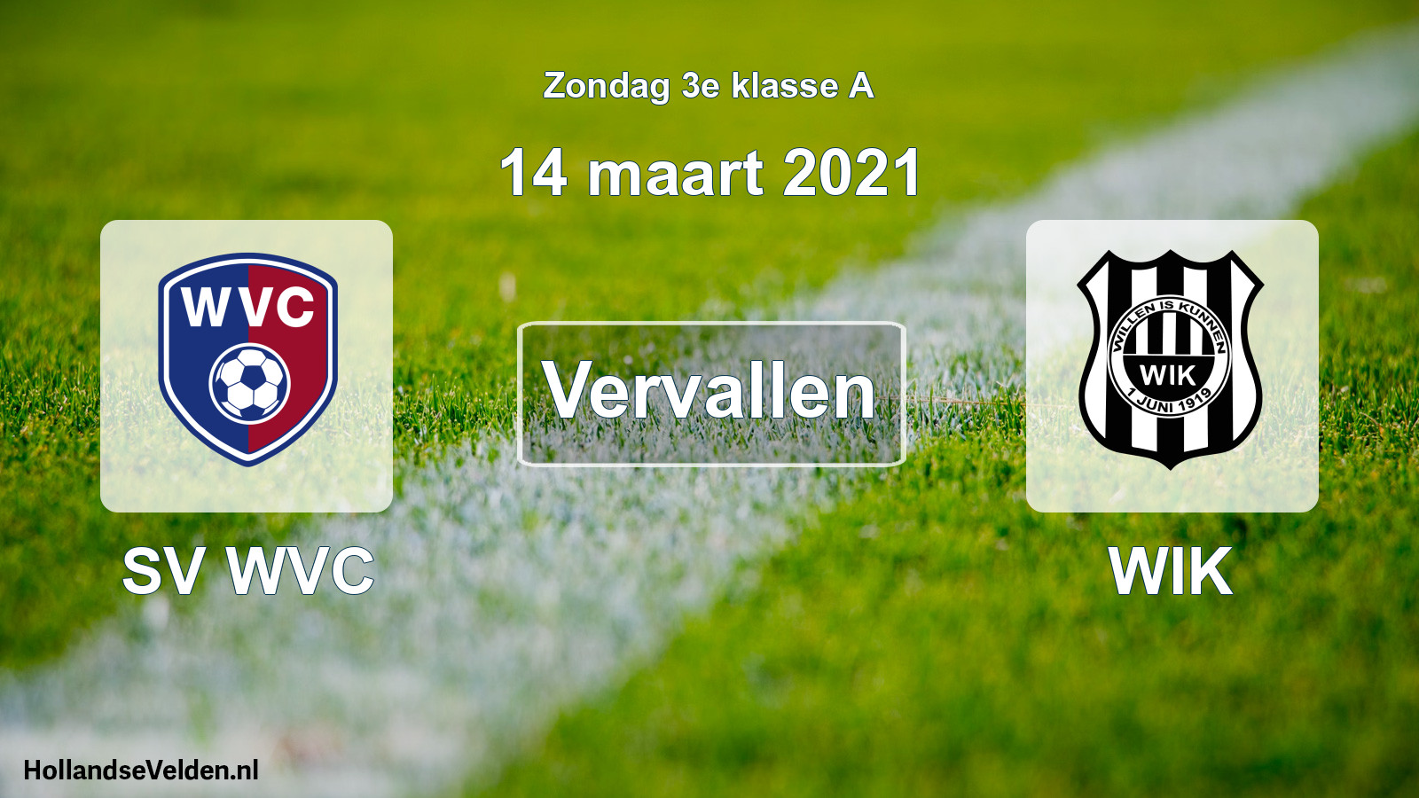 Scheduled Match: SV WVC - WIK (14 March 2021)
