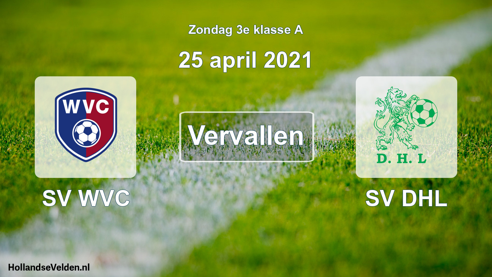 Scheduled Match: SV WVC - SV DHL (25 April 2021)