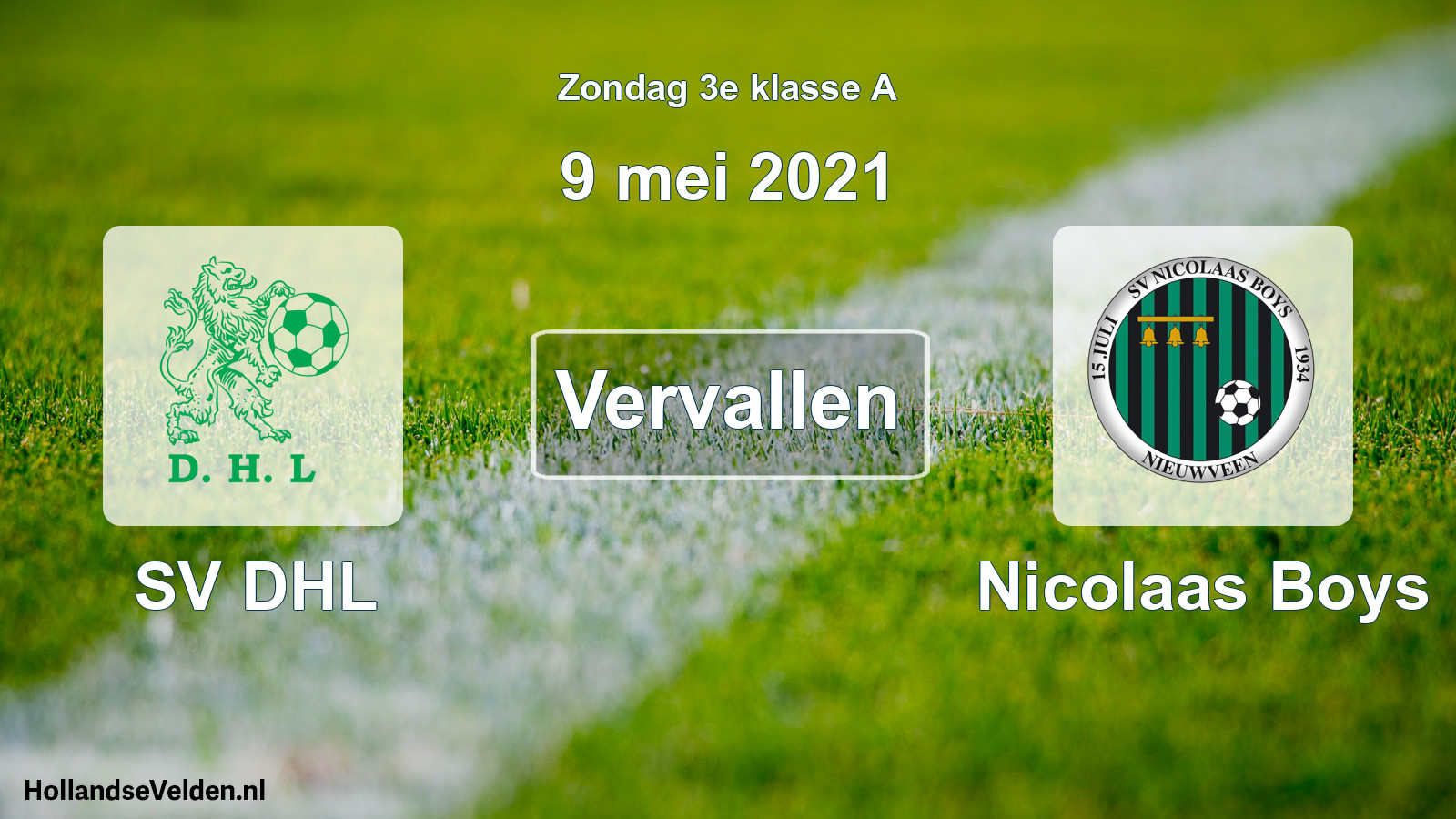 Scheduled Match: SV DHL - Nicolaas Boys (9 May 2021)