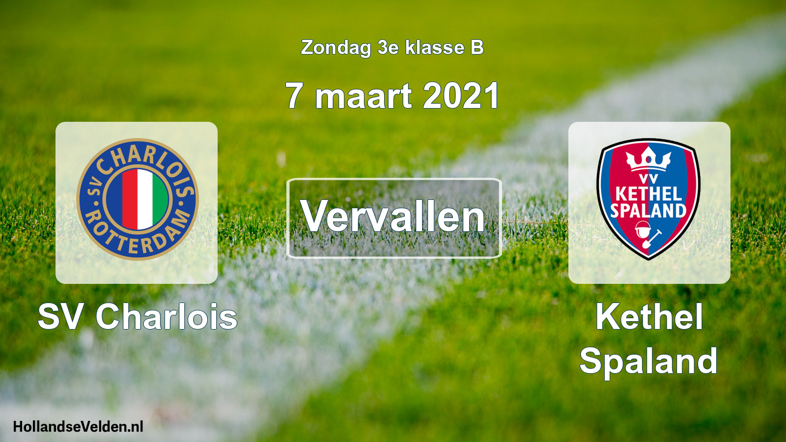 Scheduled Match: SV Charlois - Kethel Spaland (7 March 2021)