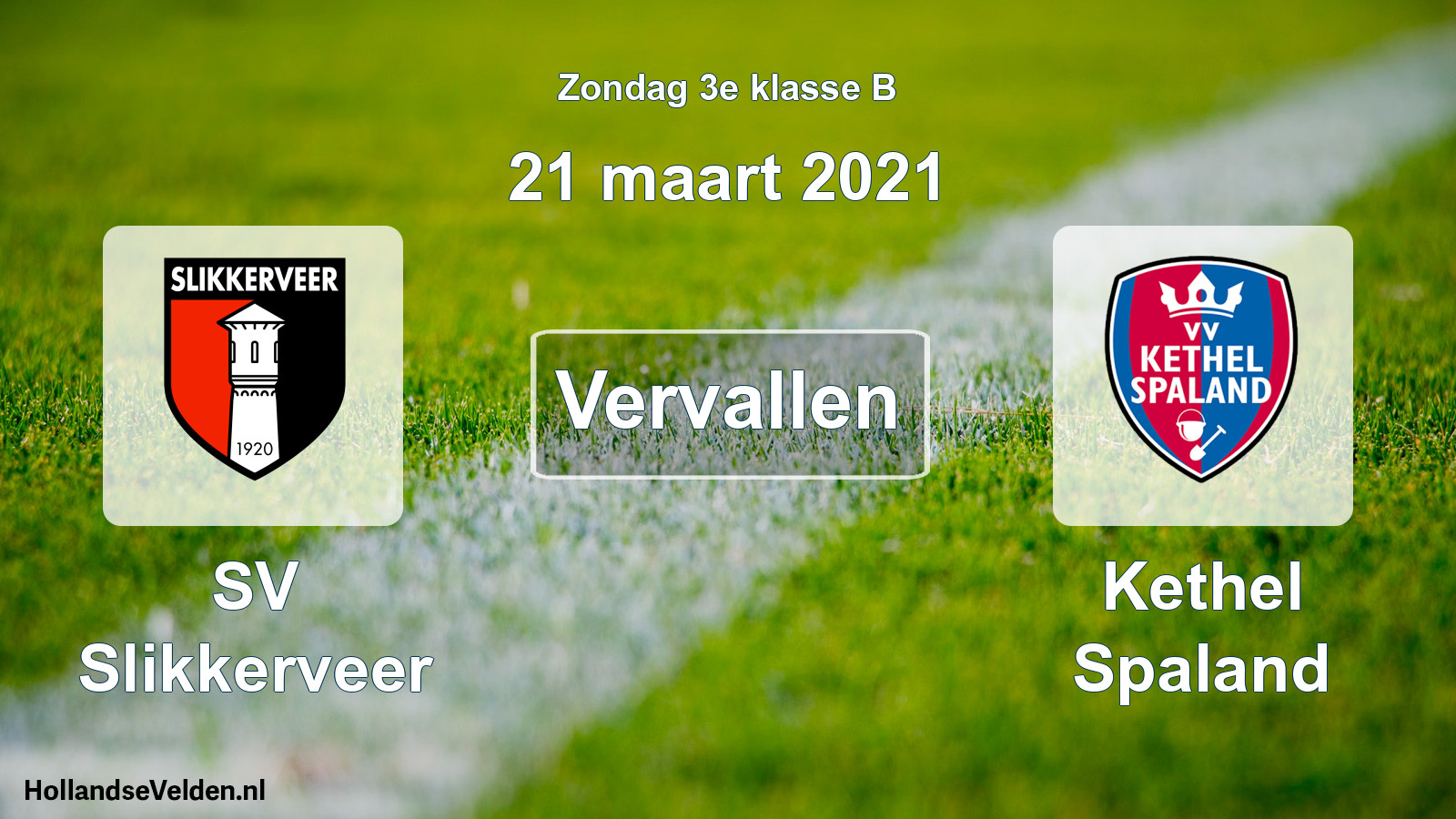 Scheduled Match: SV Slikkerveer - Kethel Spaland (21 March 2021)