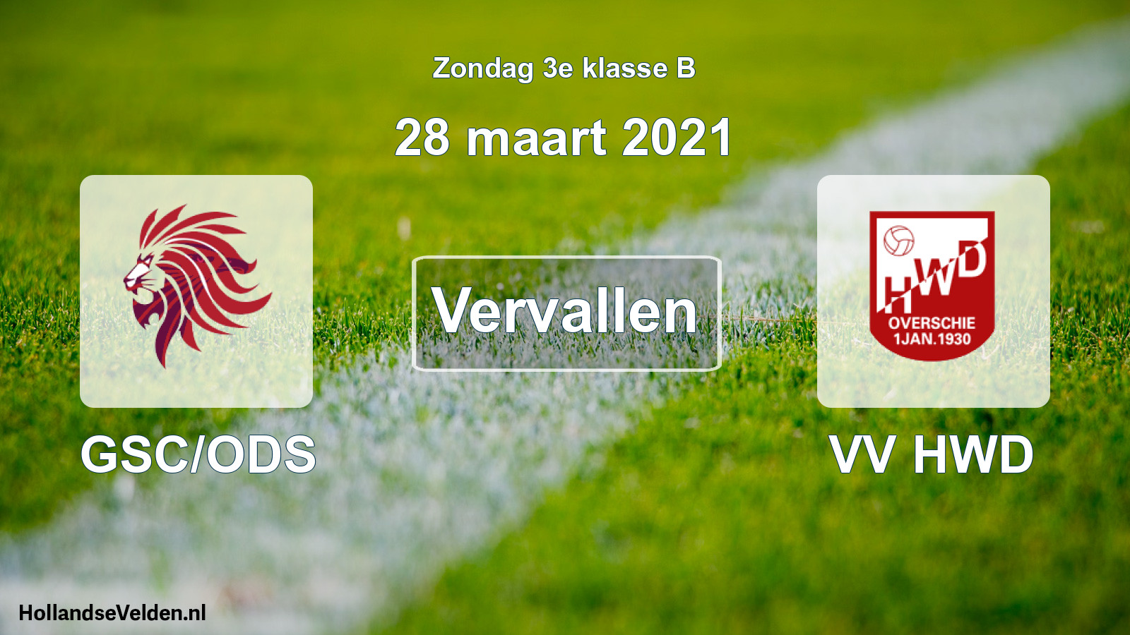 Scheduled Match: GSC/ODS - VV HWD (28 March 2021)