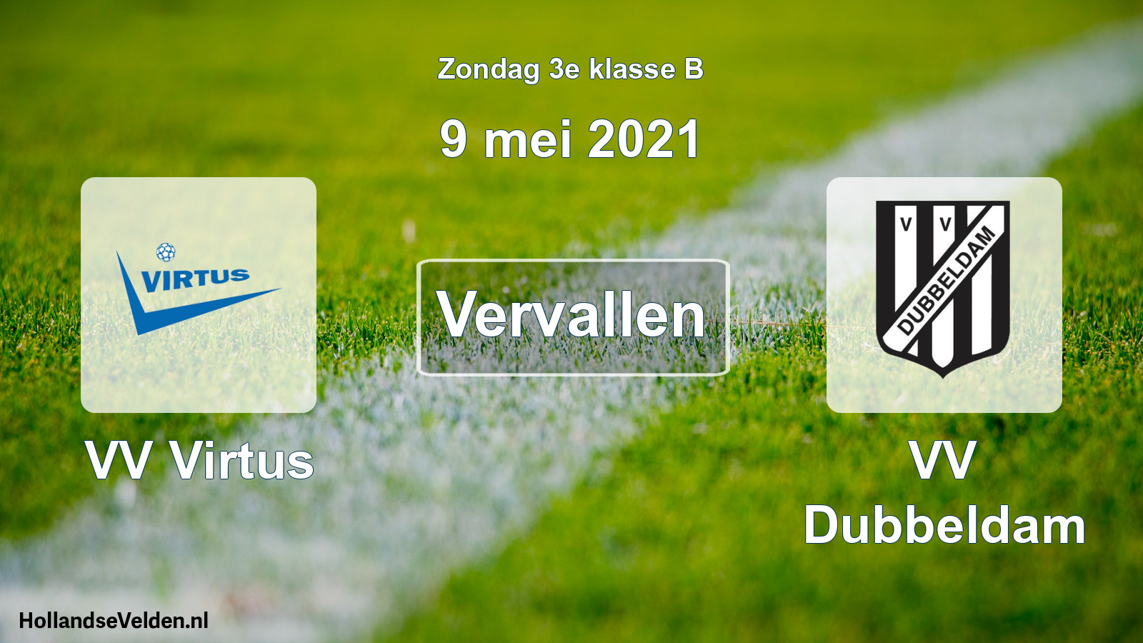 Scheduled Match: VV Virtus - VV Dubbeldam (9 May 2021)