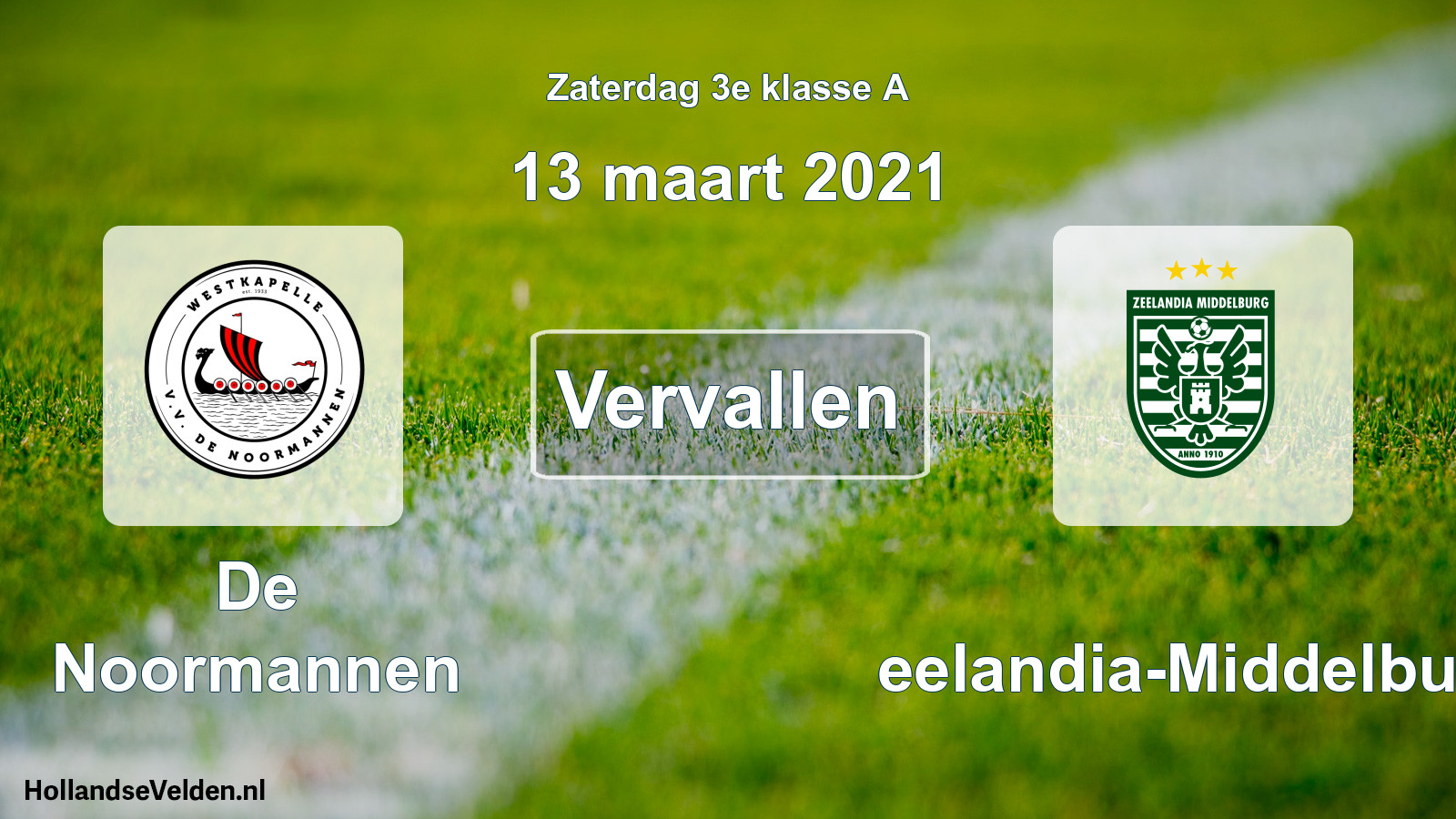 Scheduled Match: De Noormannen - Zeelandia-Middelburg (13 March 2021)