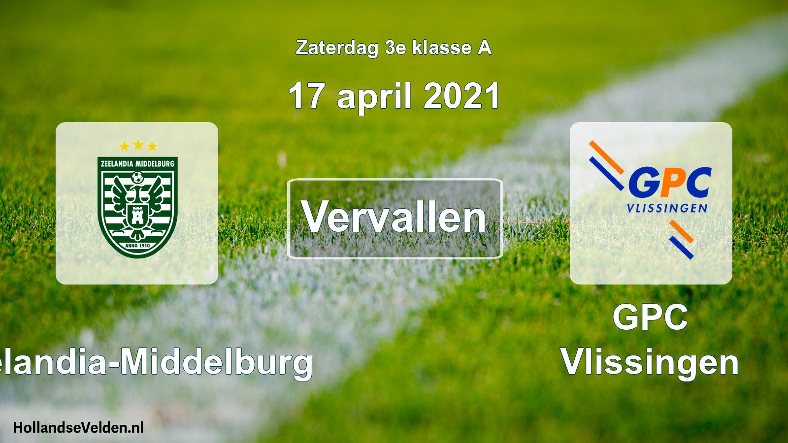 Scheduled Match: Zeelandia-Middelburg - GPC Vlissingen (17 April 2021)