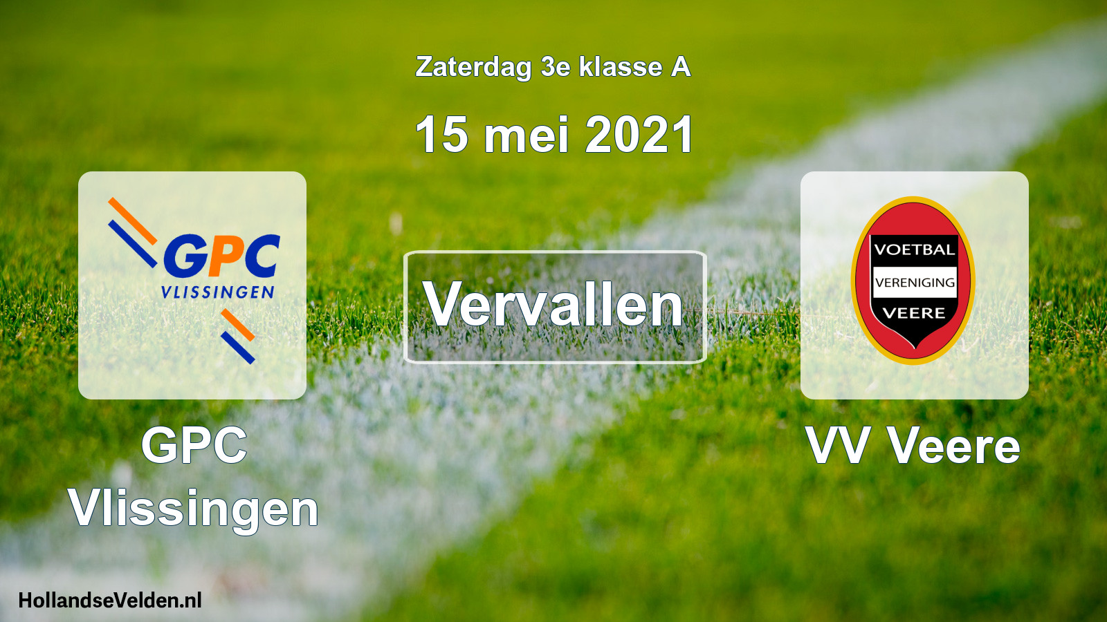 Scheduled Match: GPC Vlissingen - VV Veere (15 May 2021)