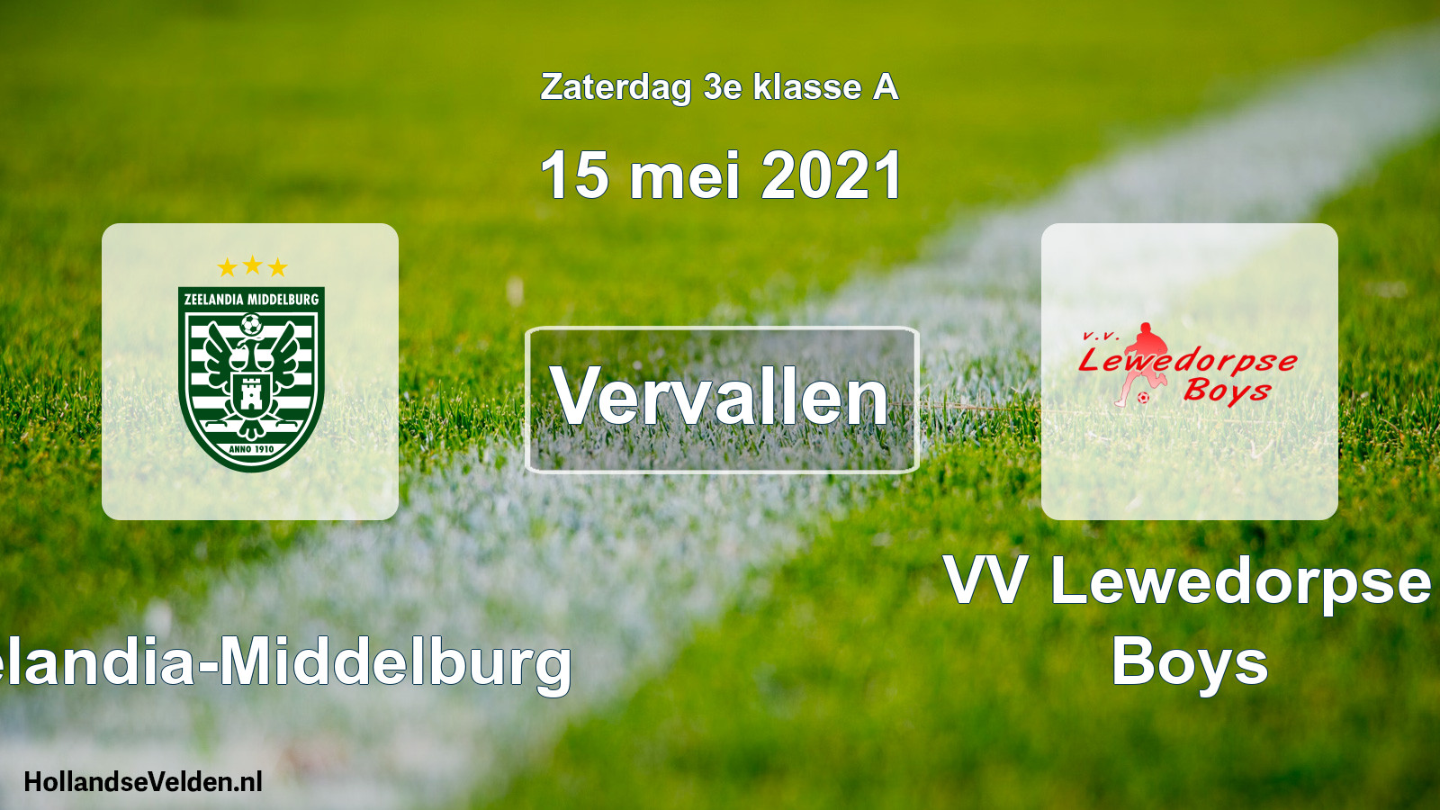 Scheduled Match: Zeelandia-Middelburg - VV Lewedorpse Boys (15 May 2021)
